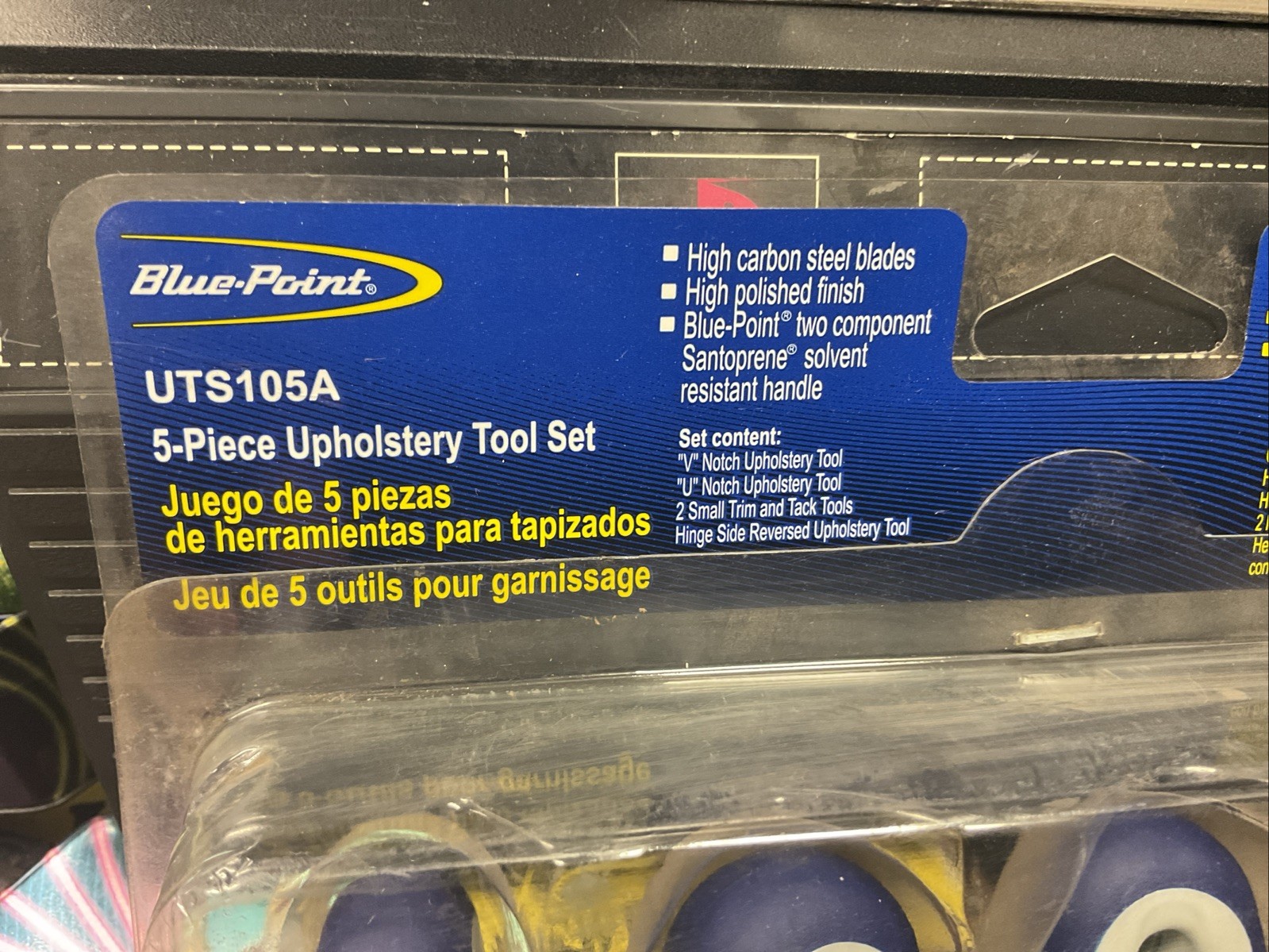 Blue Point Tools 5 pc Door, Clip and Trim Panel Pry Tool Set UTS105A Upholstery