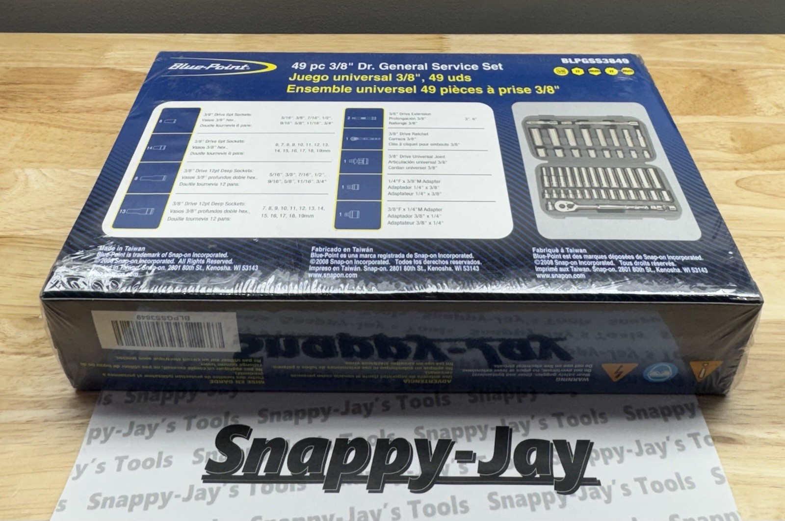 Snap-on Blue-Point Tools 49pc 3/8” SAE & METRIC General Service Set BLPGSS3849