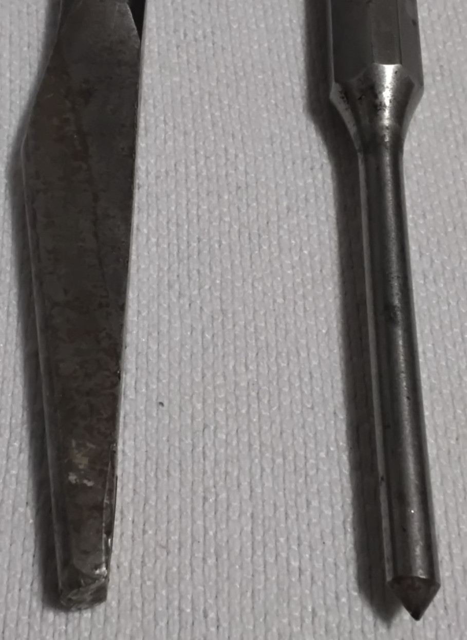 2pcs Snap-On Cope Chisel 5/8″ PPC 12 6″ & 3/16″ PPC108 Punch USA