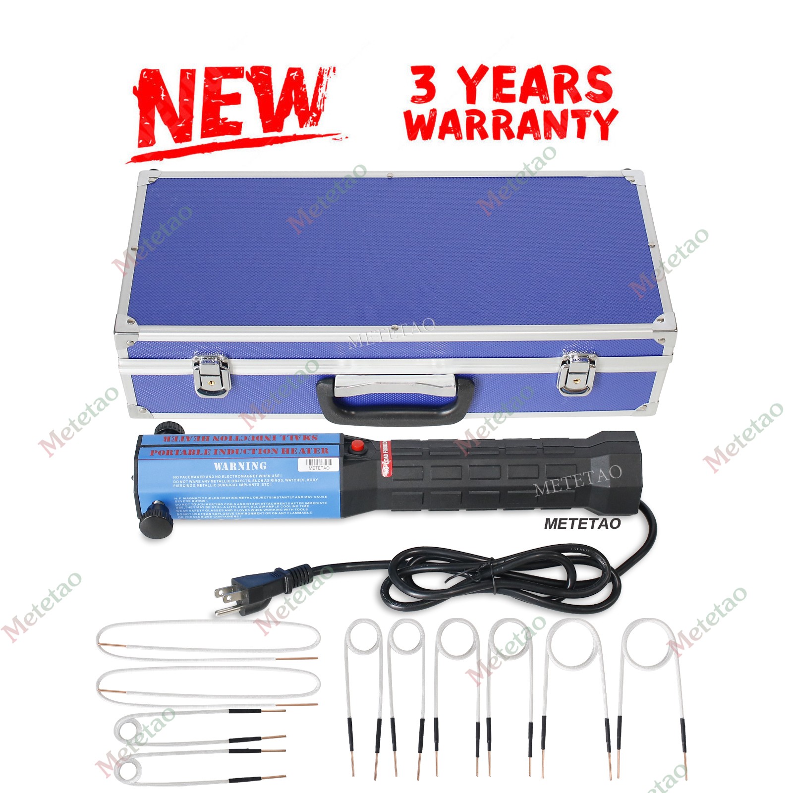 1300W Induction Heater Magnetic Induction Heater Kit with 10 Coils
