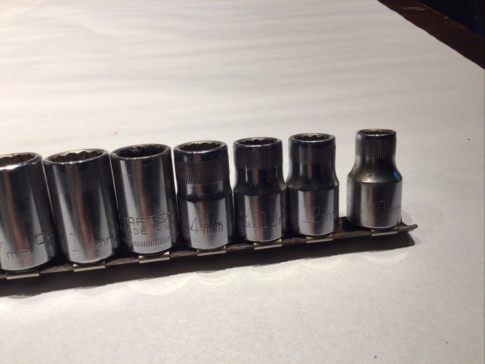 Craftsman 1/2 Drive Metric 12 Pt Sockets 10-27mm Lot Of 11