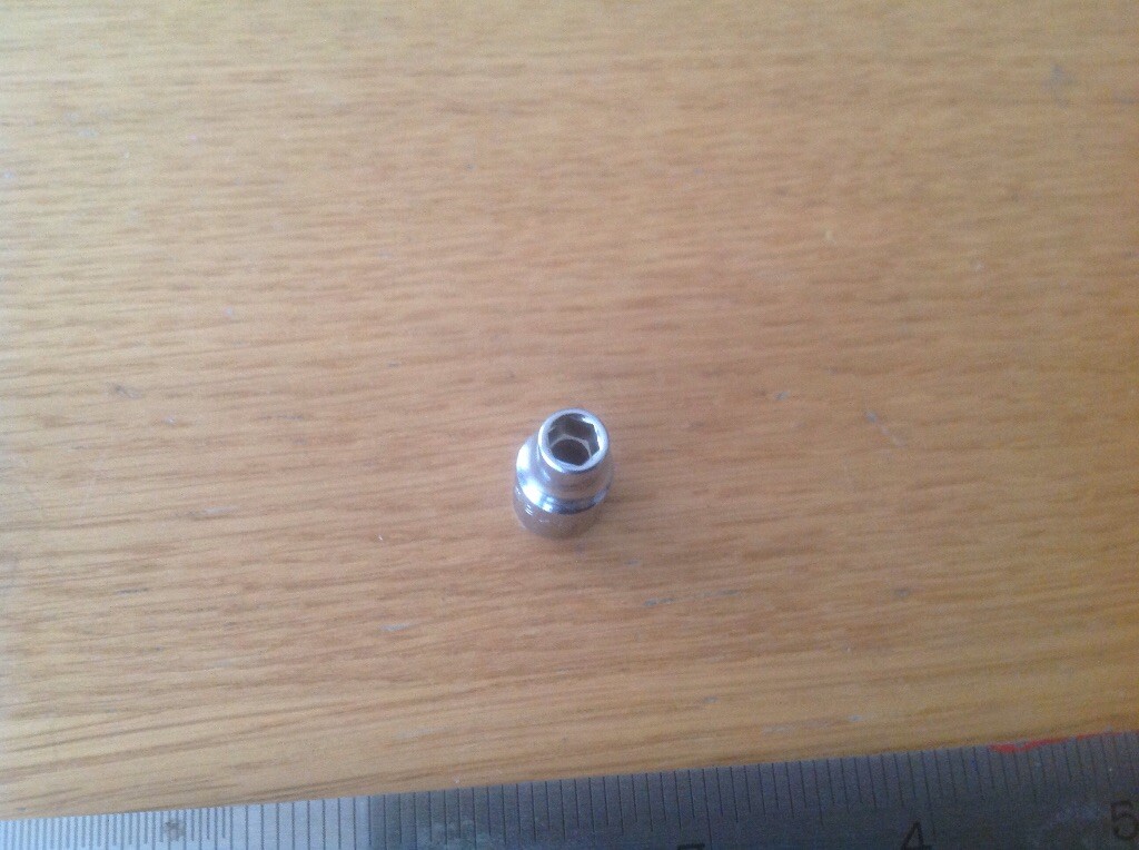 Mac Tools M66R USA size 3/16″ 1/4″ drive 6 pt. chrome socket New!