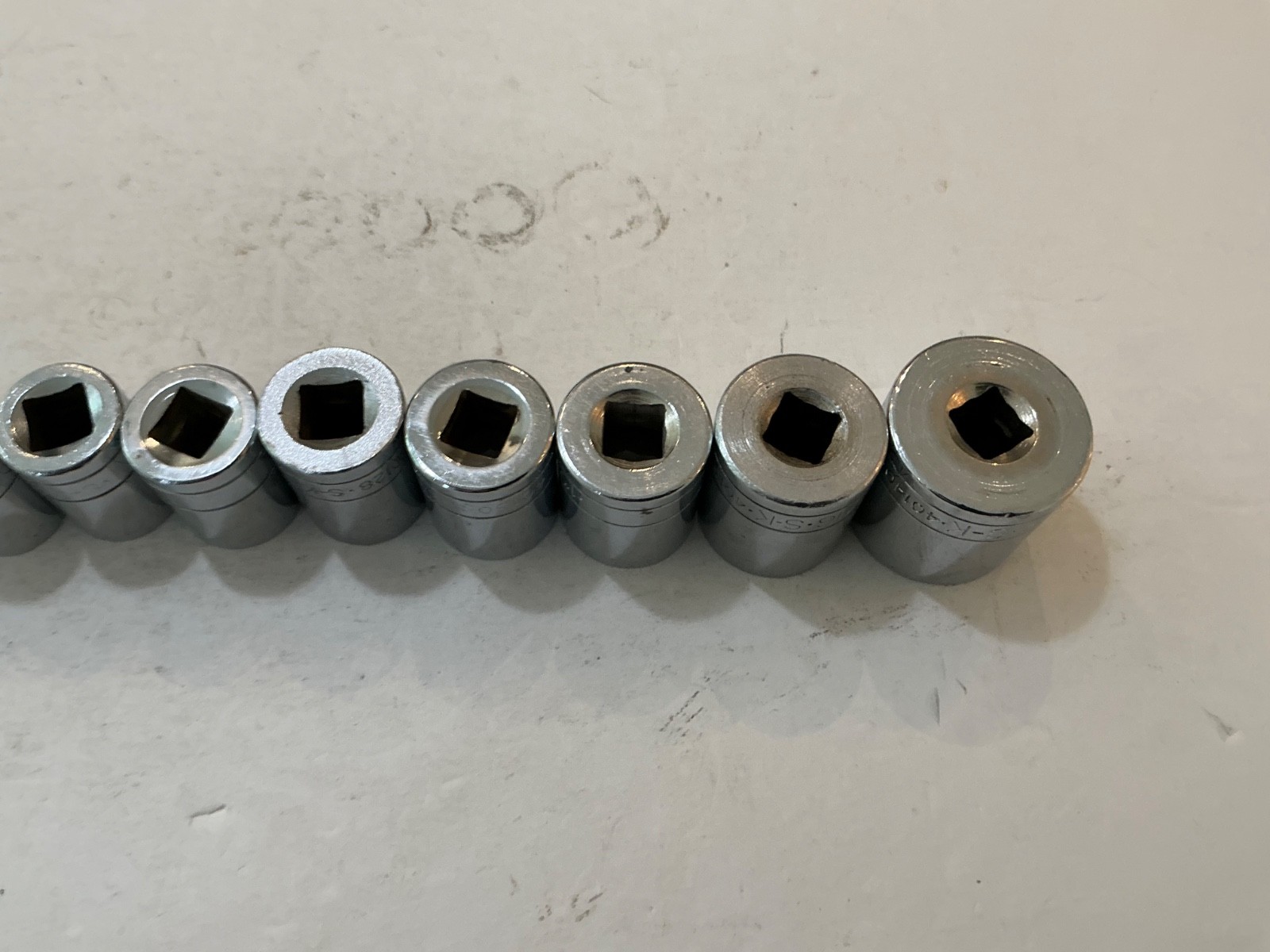 S-K tools 11 pc 1/2″ drive shallow SAE socket set 12 pt 1/2″-1 1/4″ USA made
