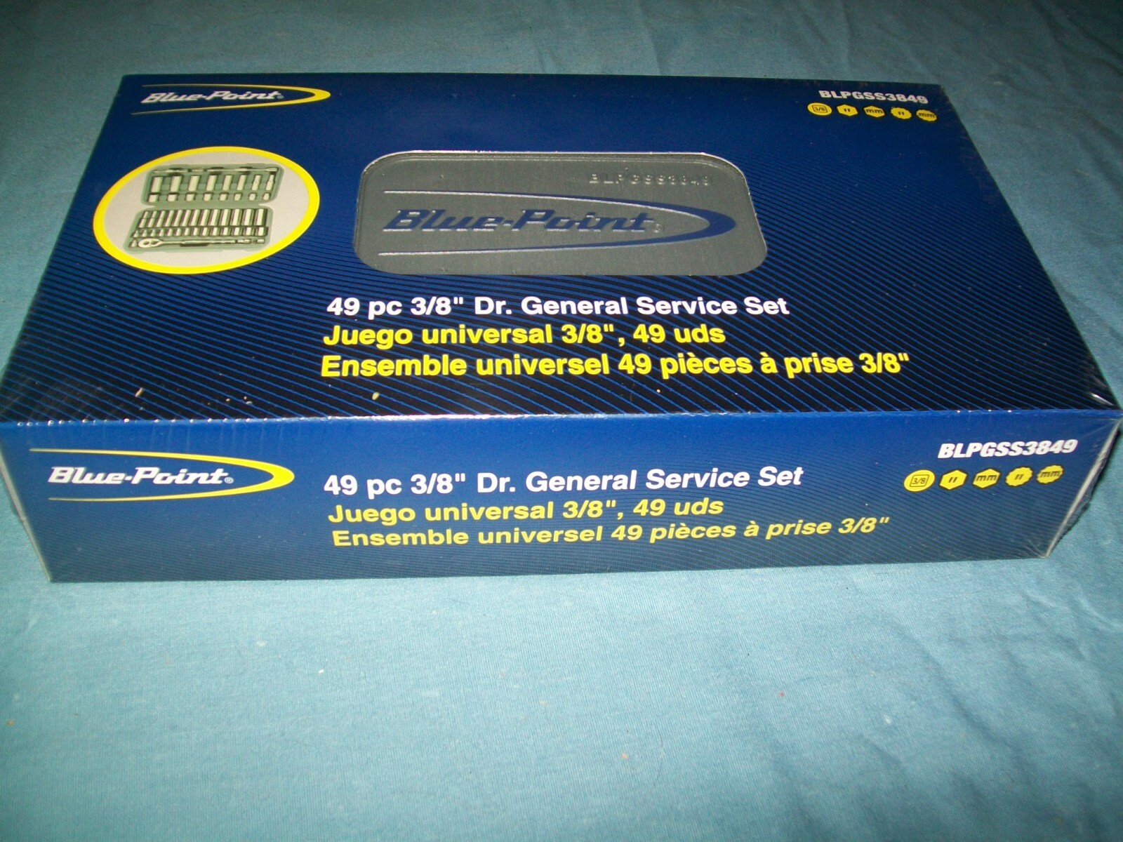 NEW Blue-Point® BLPGSS3849 3/8″ drive 49pc SAE METRIC General Service Set