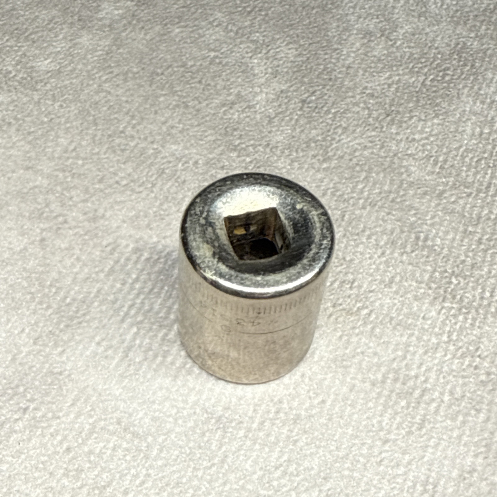 Craftsman 13mm 1/4″ Drive 6 Pt Chrome Socket USA 43514 Vintage USA Made