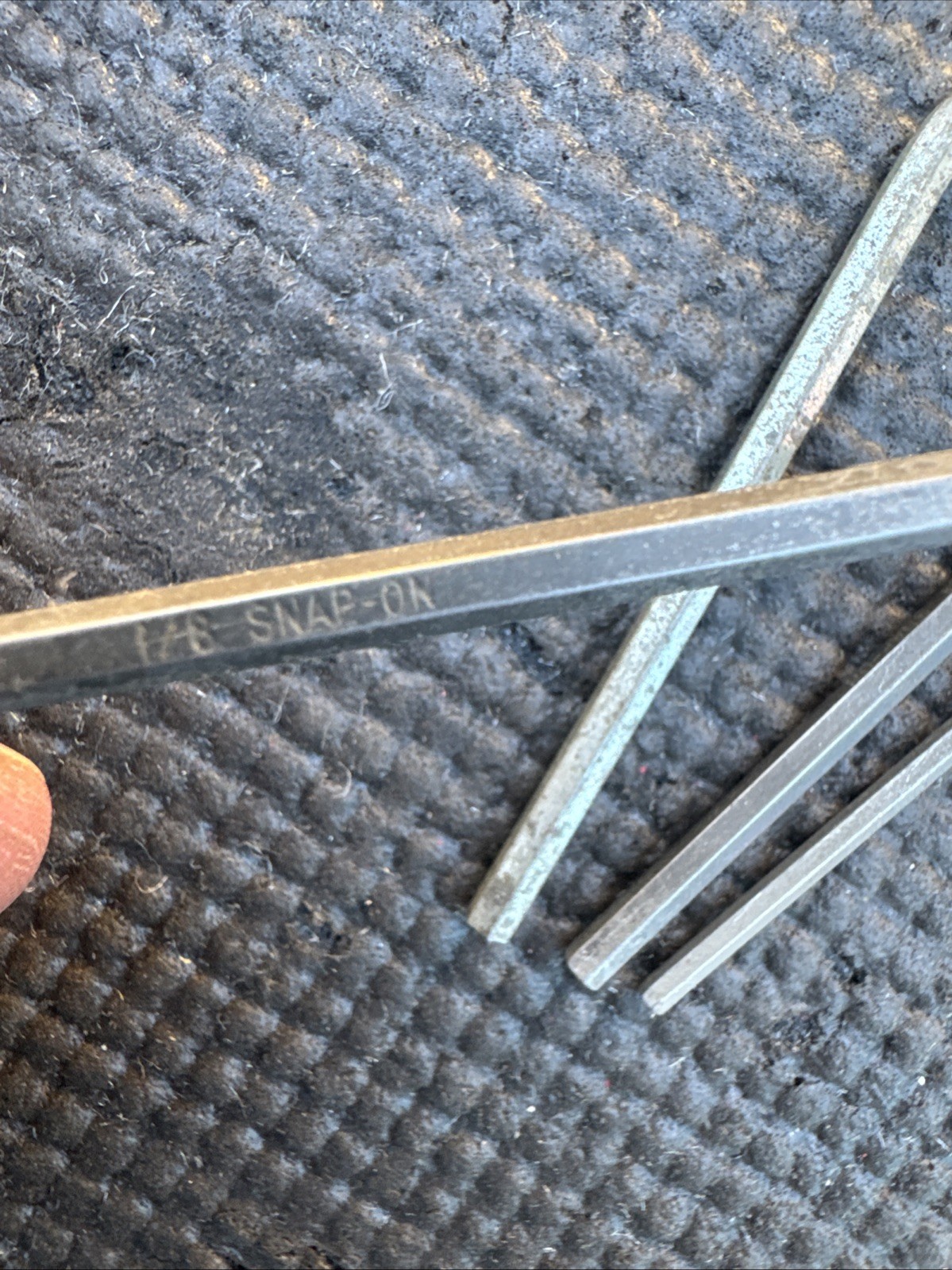Snapon Tools USA Aw-1009-KA HEX Key Set SAE PARTIAL 7 Present 1 Is MAC Snap On