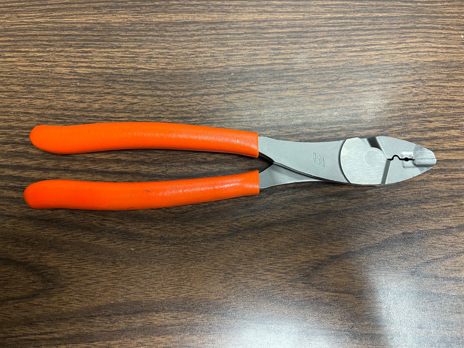 Snap-on 29ACF 9″ Wire Terminal Crimping/Cutter Pliers Soft Grip Orange Used
