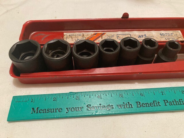 JAPAN QUALITY – ATD TOOLS 1/2″ DRIVE 6 POINT IMPACT SOCKETS (7) – FREE SHIP