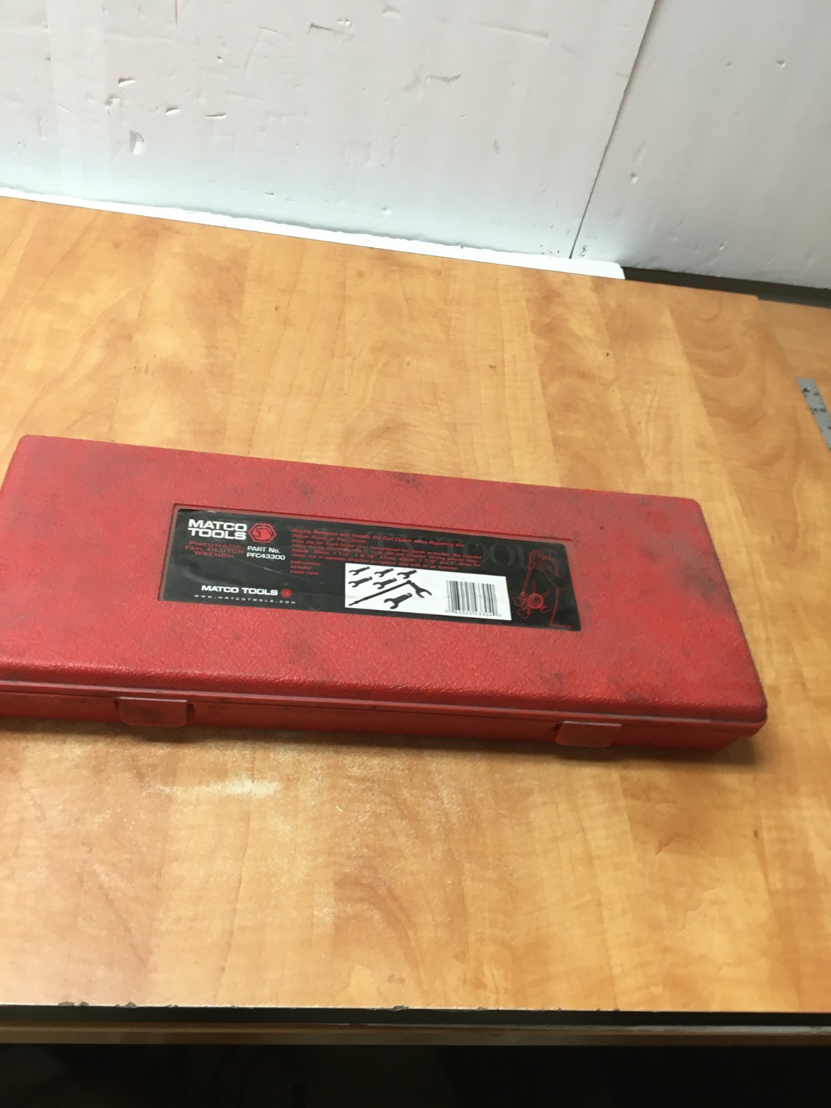 Matco Tools Pneumatic Fan Clutch Wrench PFC43300 Complete Set 36mm to 2″ 8pc