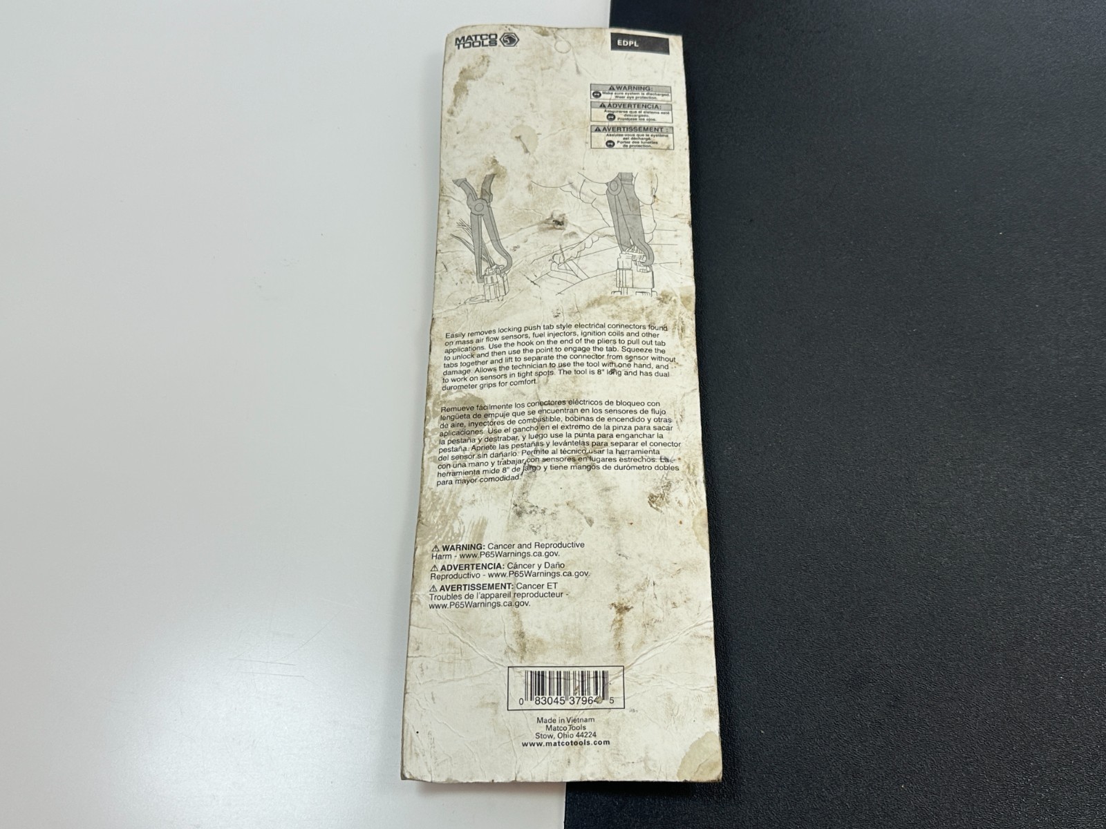 NEW Matco Tools Electrical Connectors Disconnect Removal Pliers # EDPL