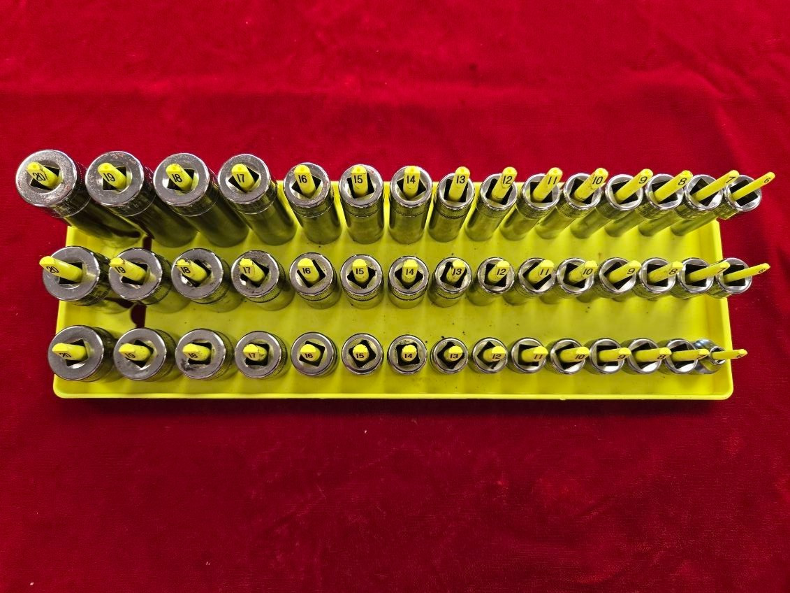 SNAP-ON 245SFMSFR 45 PIECE 3/8″ DRIVE 6-PT METRIC SOCKET COMPLETE MASTER SET