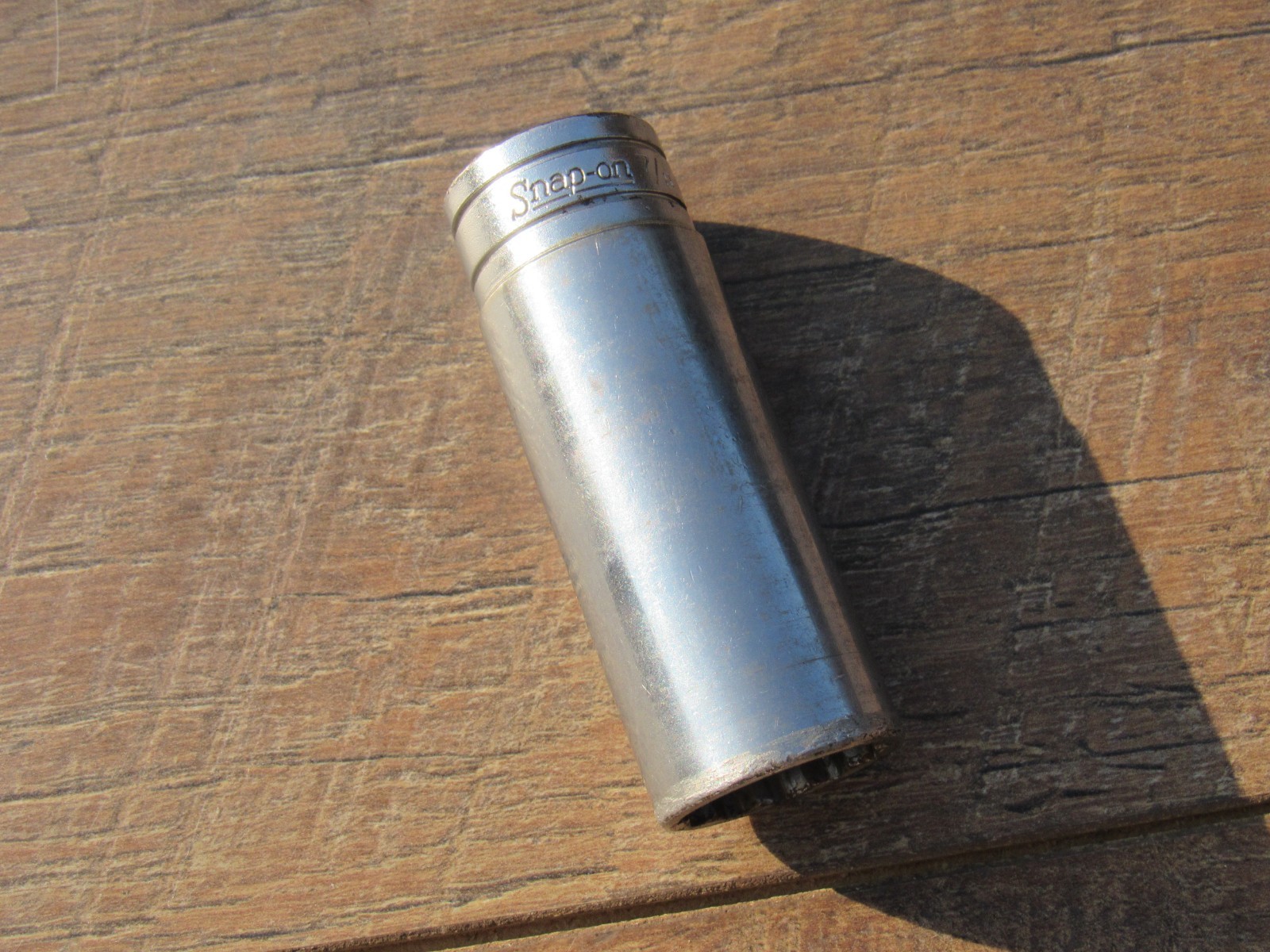 SNAP ON 7/8″ S281 1/2″ DRIVE SAE 12 POINT DEEP CHROME SOCKET UNDERLINE S 281 7/8