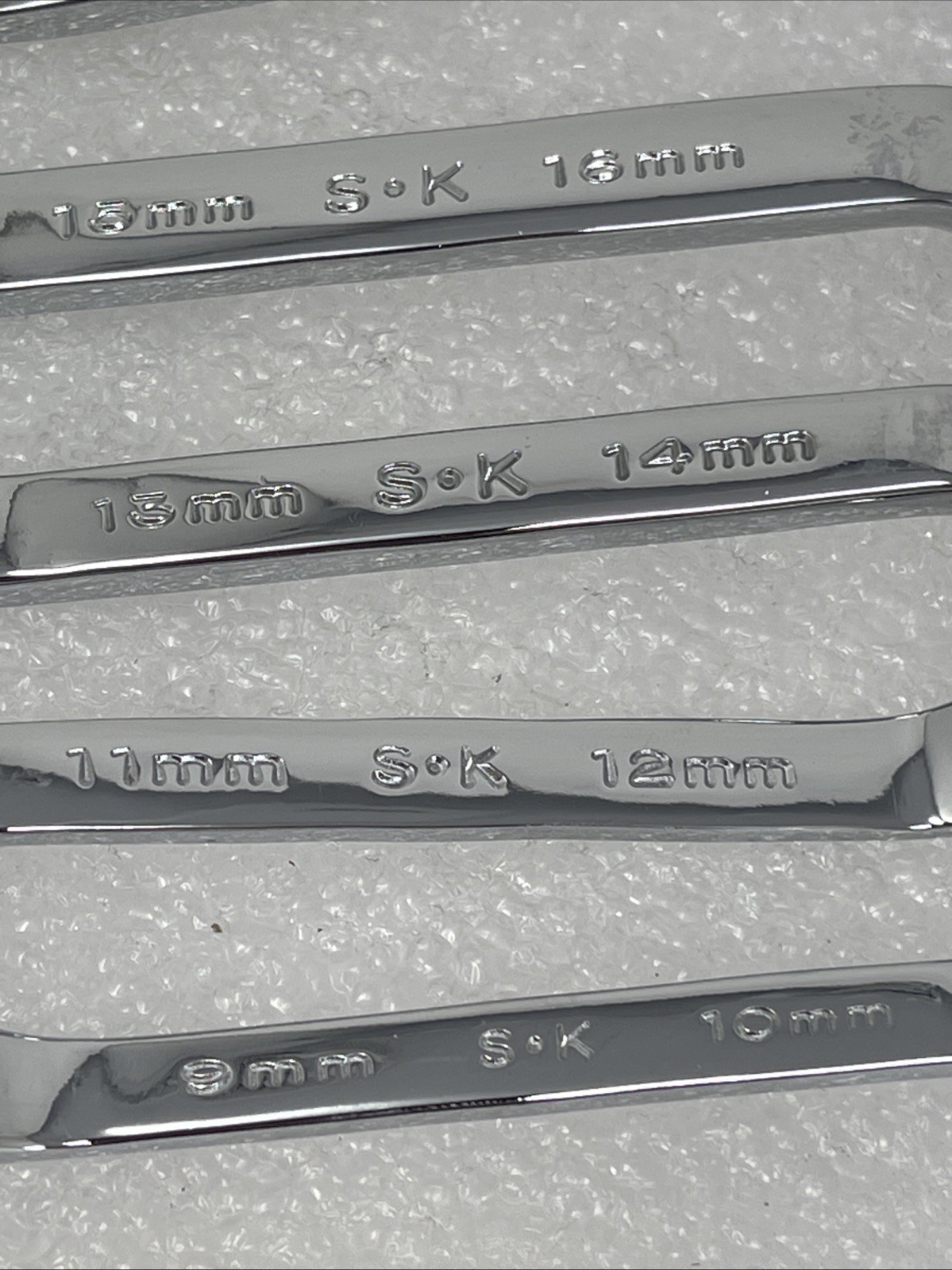 SK Tools 5 Piece Metric Offset Stubby Box End Wrench Set, 6 Point, 9mm – 20mm