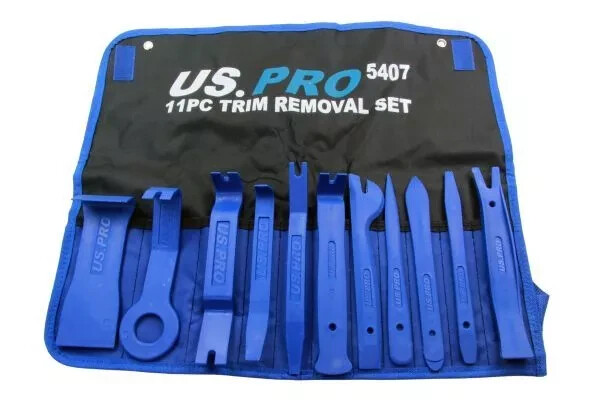 Trim Removal Non Scratch 11pc Set with protective wallet US Pro 5407