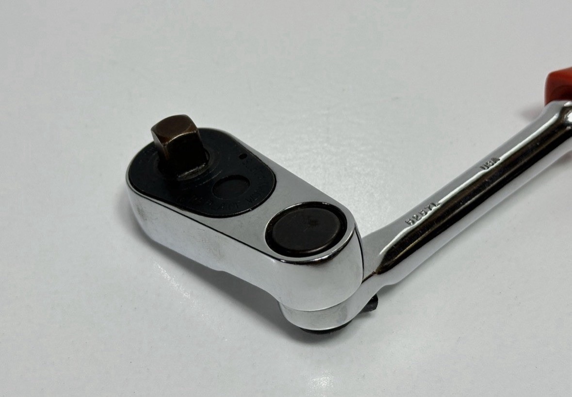 Proto USA Made (Rare) Professional 5257L 3/8″ Drive Indexable Ratchet Red Handle