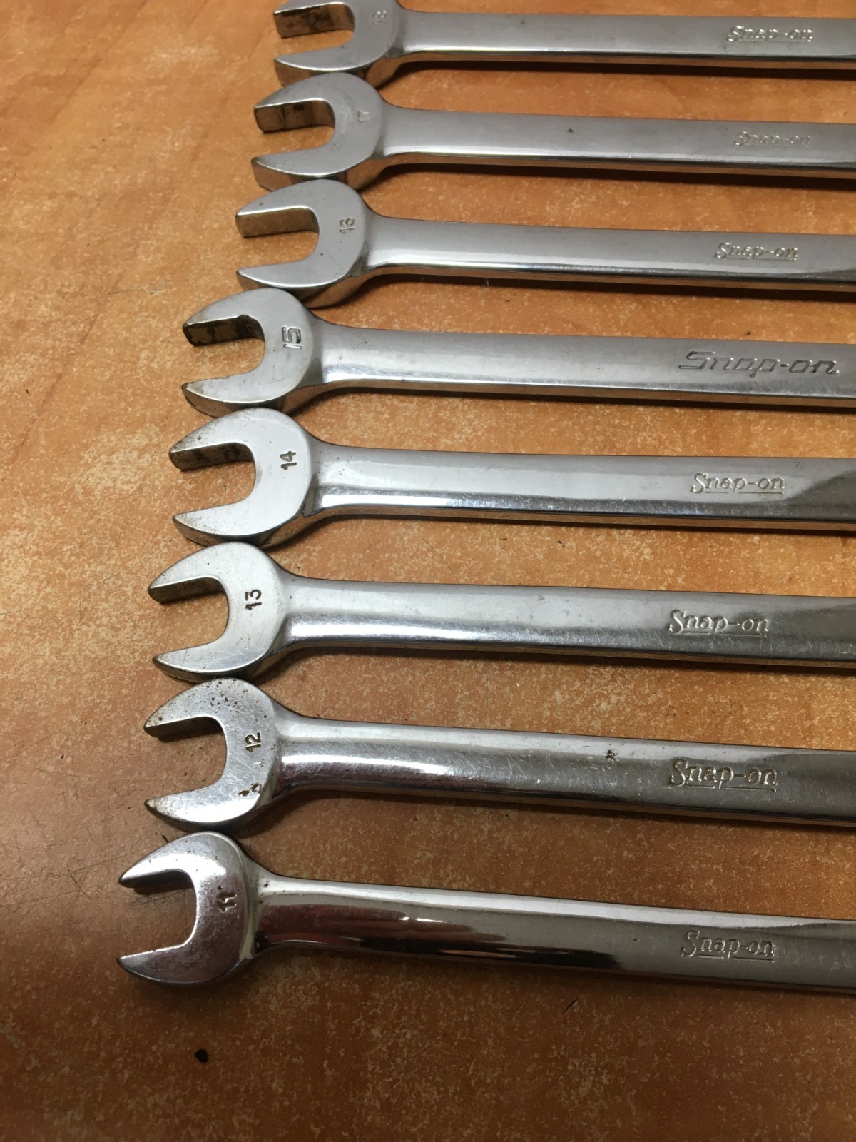 Snap-On METRIC OEXM Series Combination Wrench 9pc Set 11mm-19mm OEXM190 OEXM180
