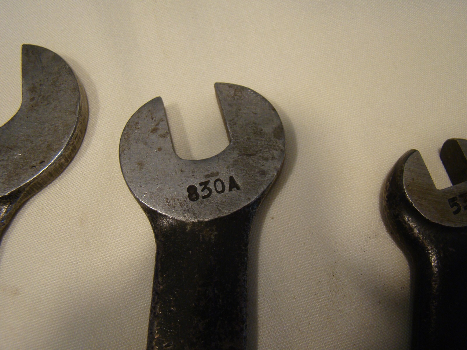 Lot of 3 BONNEY Open End WRENCHES #833, #830A, #531, VERY NICE SHAPE
