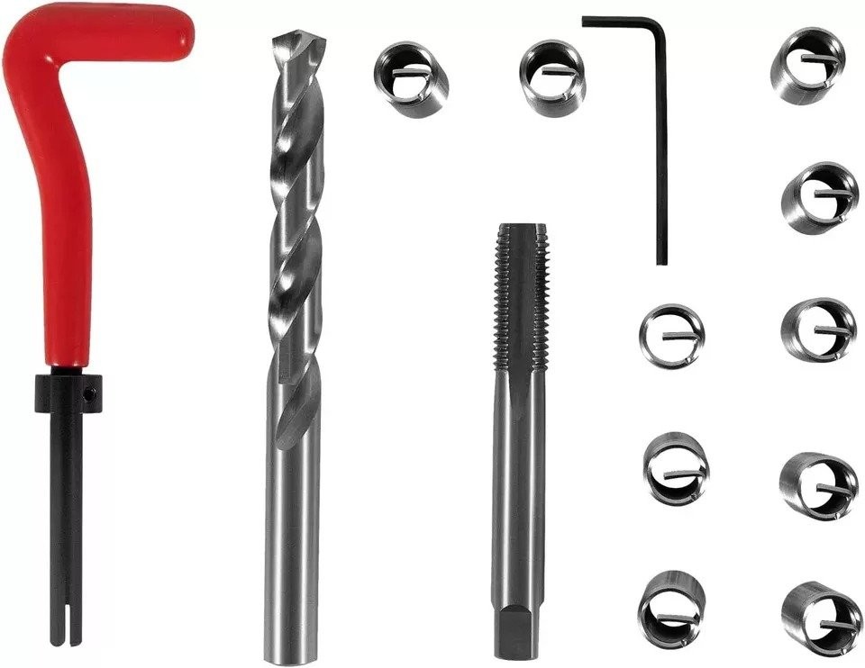 Head Thread Bolt Repair Tool Kit 1420 for Honda B16 Engine, Toyota M11.5mm x 1.5