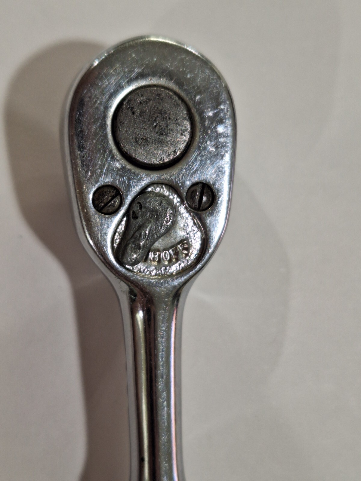 Vintage Snap-on 1/4″ Drive Ratchet TM70B Chrome Made in USA Underline Logo