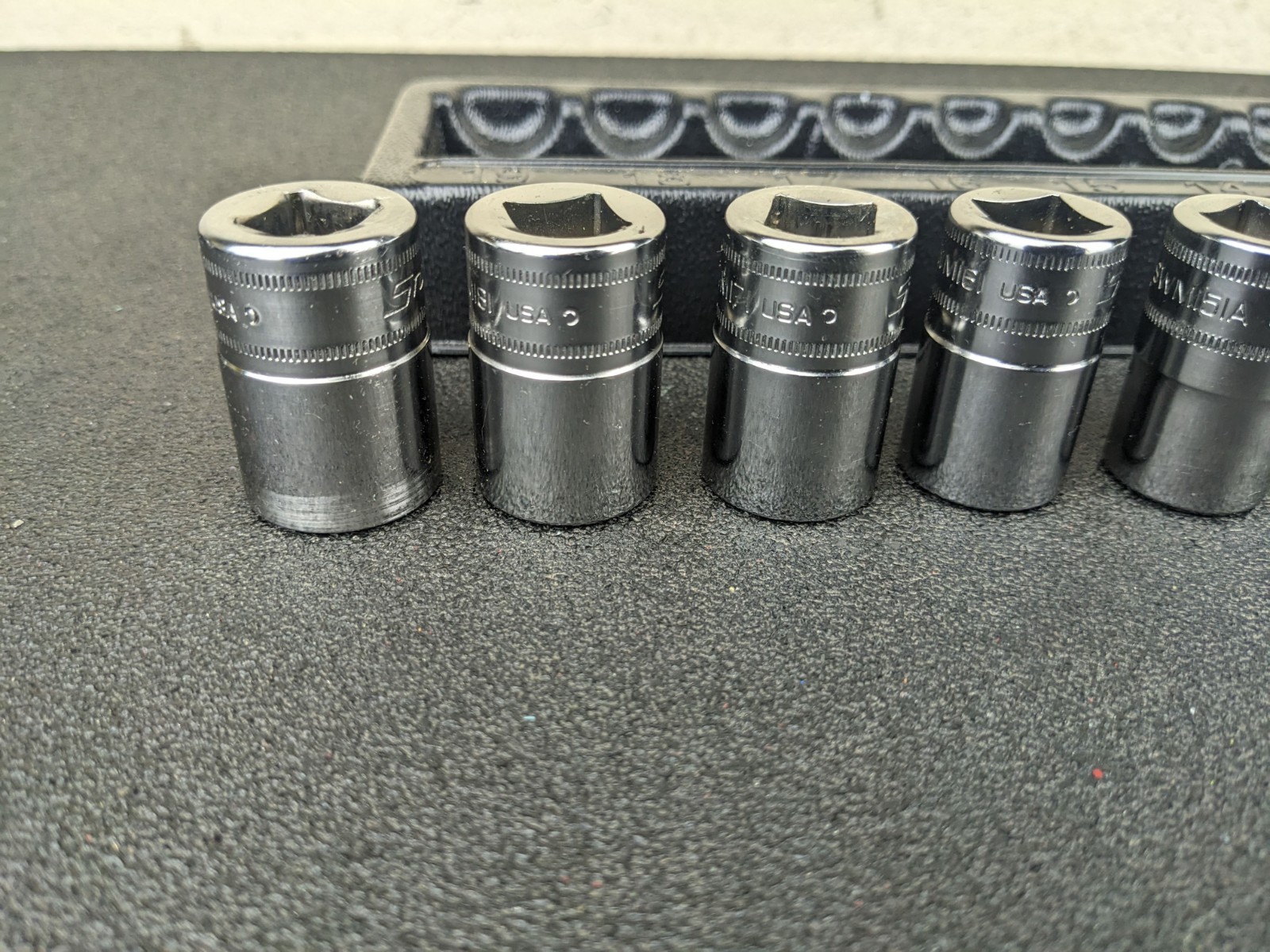 #bl921 Snap-On Tools 310swmya 1/2″ Drive Metric 12-Point shallow socket set