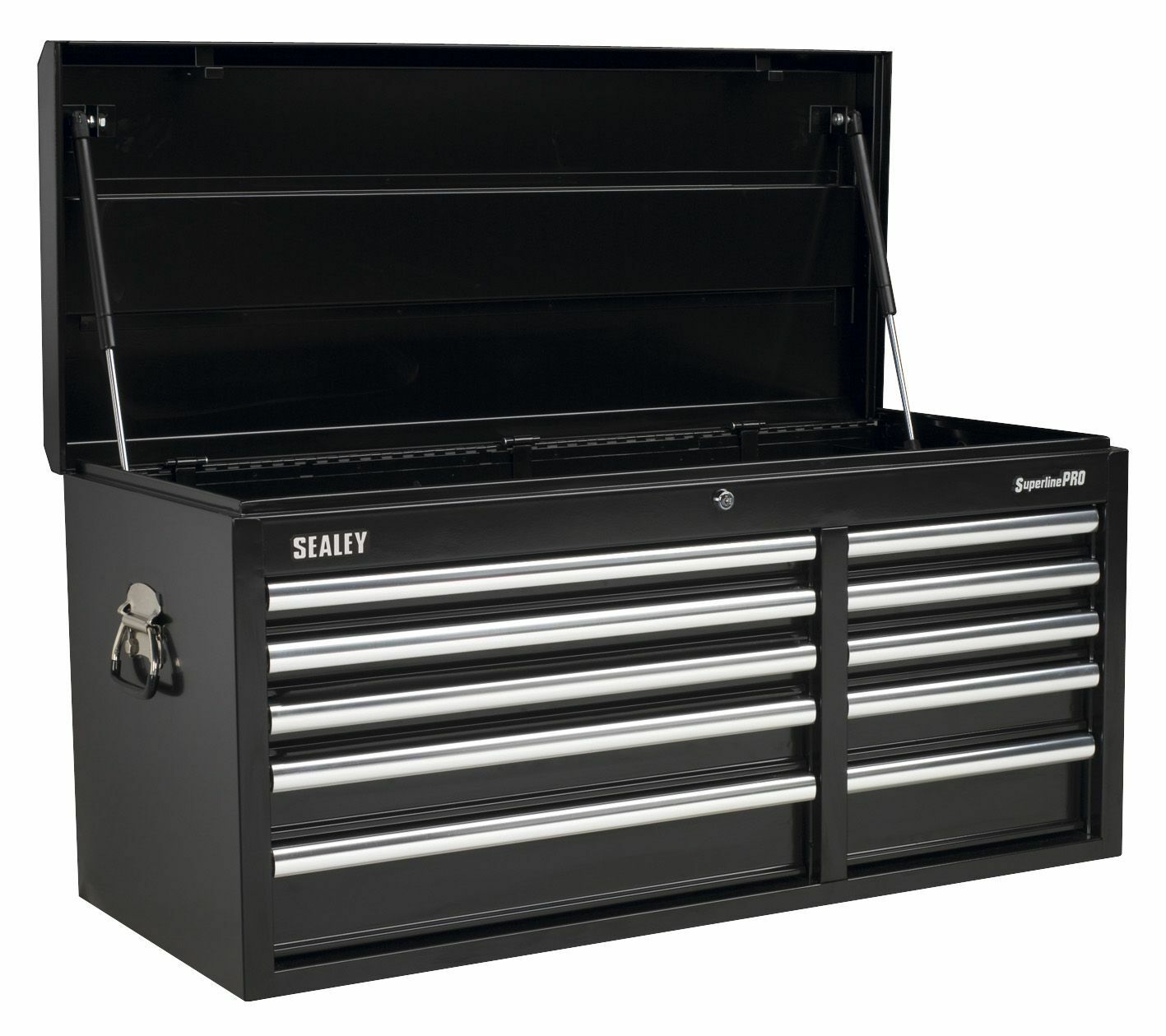 Sealey AP41110B Topchest 10 Drawer Ball Bearing Slides Heavy-Duty Black