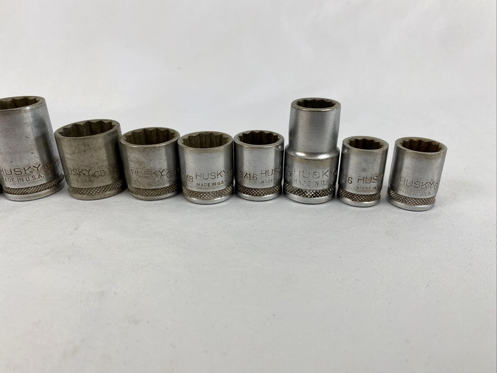 Lot Of 20 Husky Craftsman Thorsen Sockets Socket Various Sizes Attachments