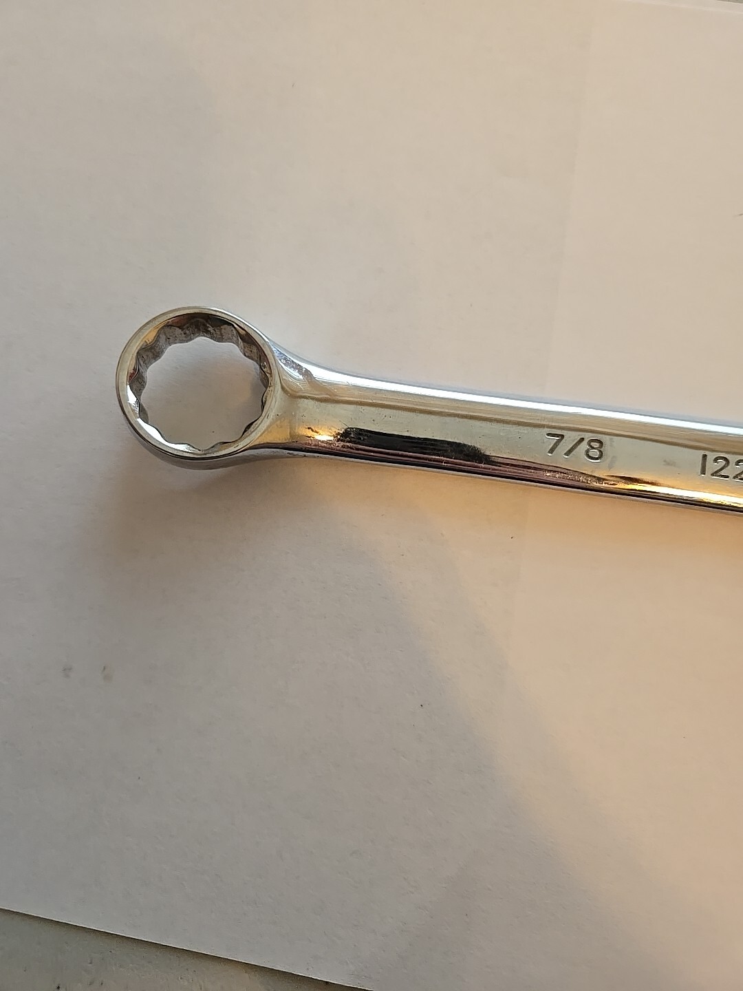 Urrea 7/8″ 22.2MM 12PT Chrome Combination Wrench 1228