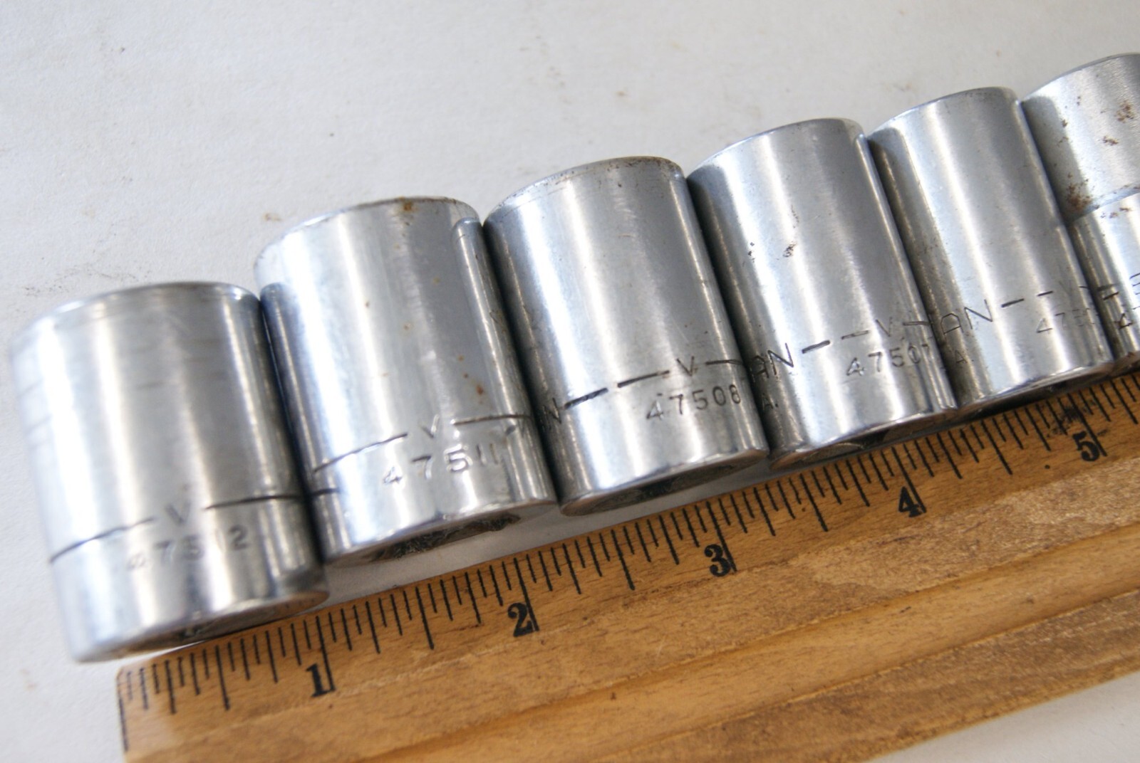 Vintage Craftsman 12 pt. Sockets Set USA Made, 1/2″ Drive, 7/16″ to 7/8″, BN3957