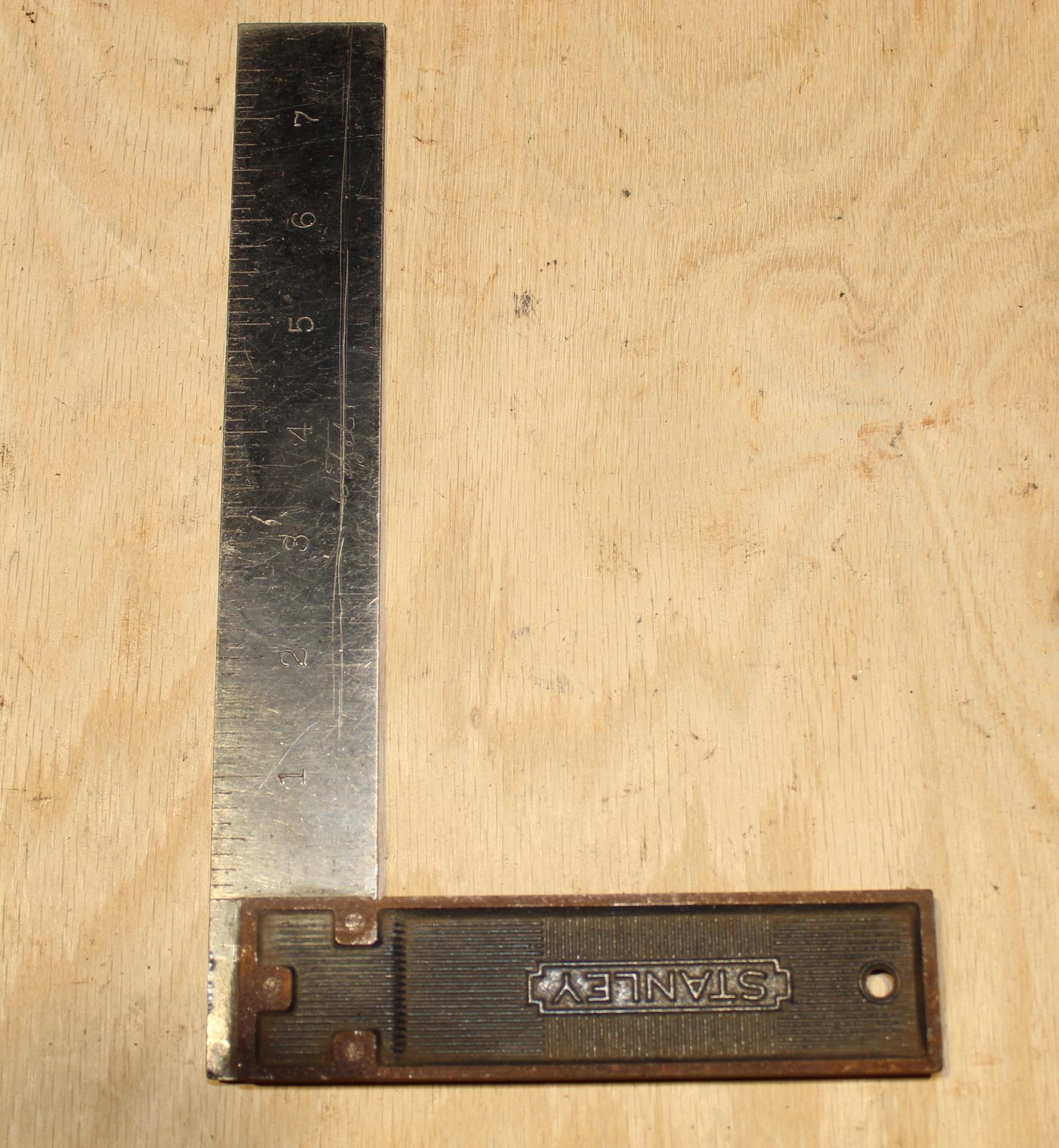 Stanley Steel Square Angle Gauge Set VINTAGE USA 6″ & 8″ No. 12 & 12TS Lot