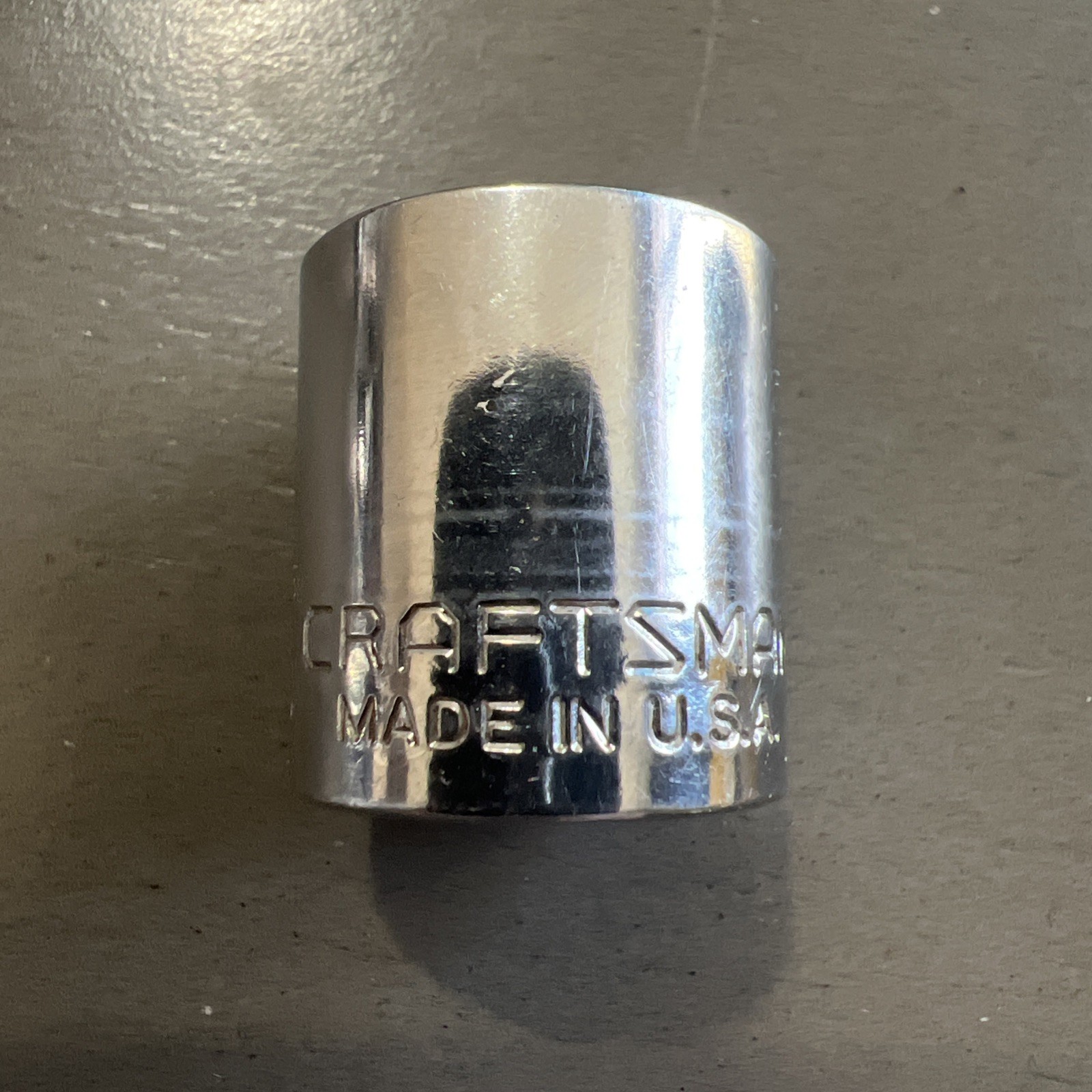 Craftsman -G- 11/16″ 12 Point Shallow Chrome Socket 3/8″ Drive 44336 USA