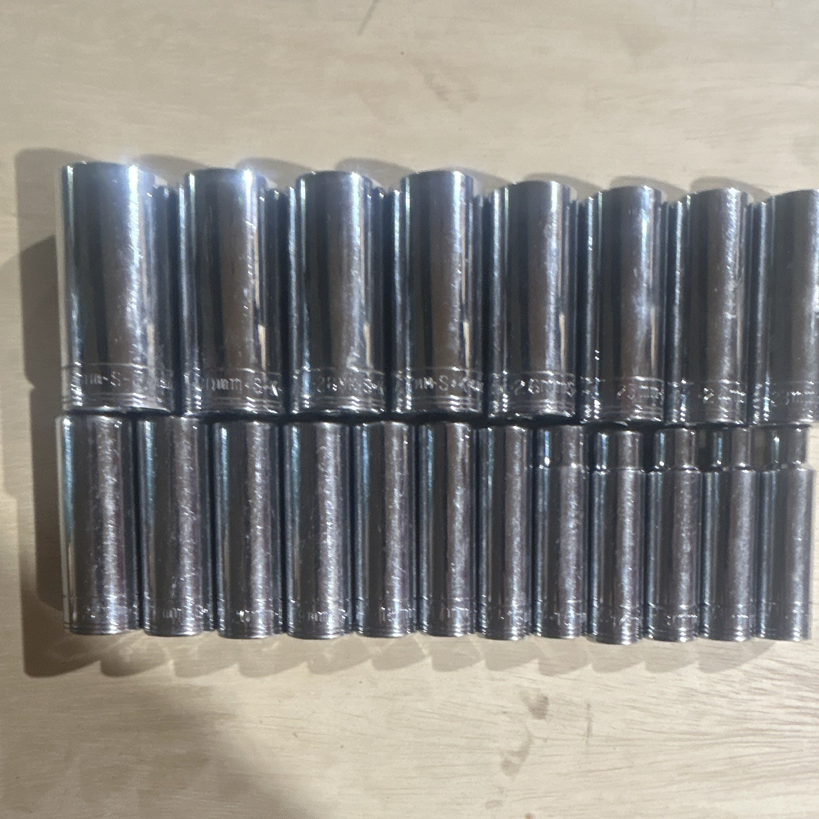 Sk 12 Point Metric Deep Socket Set 1/2” Drive