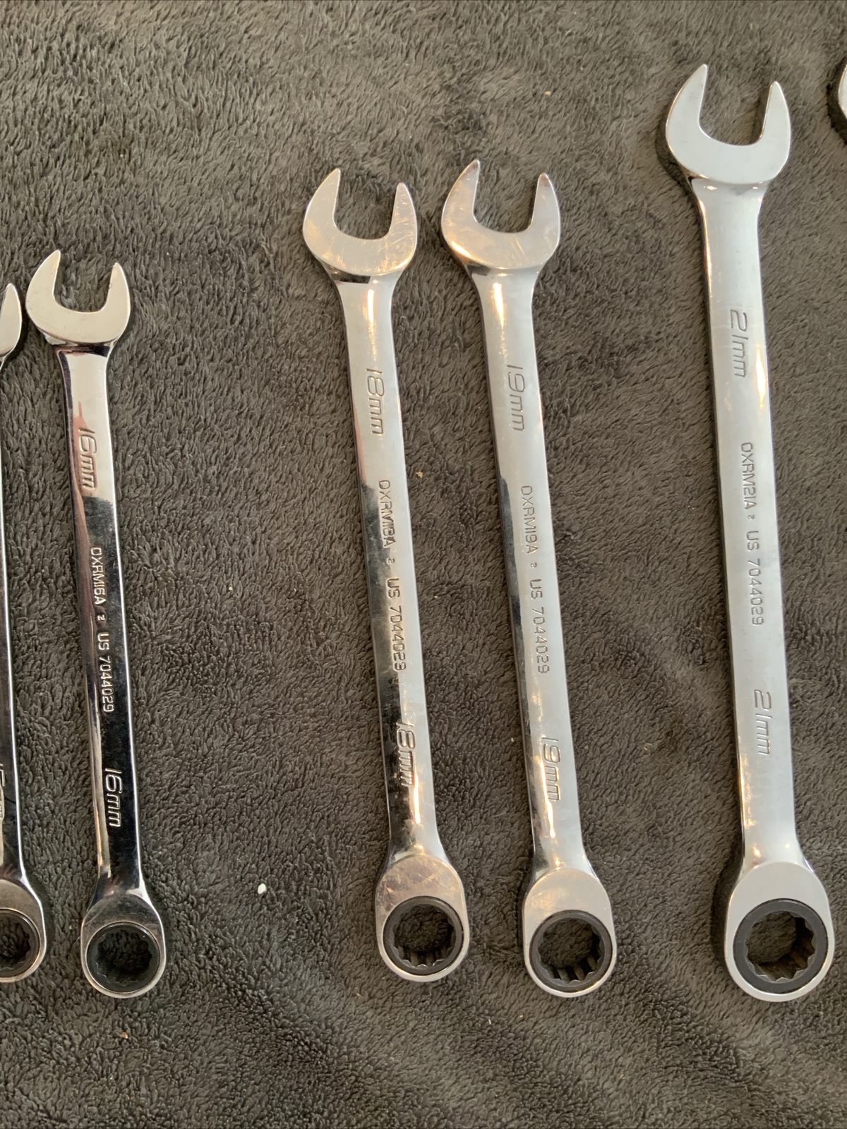 Snap On Non Reversible Ratcheting Wrenches, 12-16…18, 19….21, 22….14mm….L