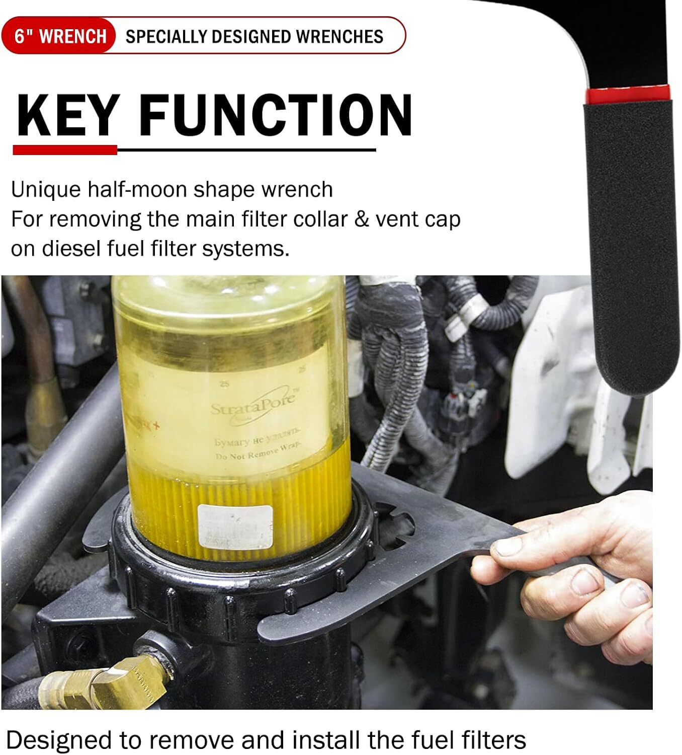 61090 Diesel Filter Wrench for 5″ Diesel Pro 230, 232, 233, 234, 242, 243