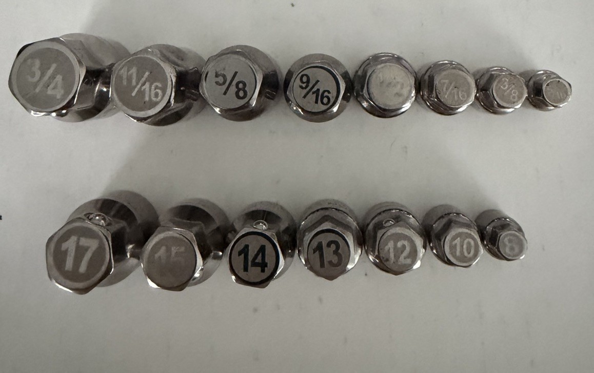 CRAFTSMAN 42801 42800 LOW PROFILE RATCHET WRENCH SOCKETS METRIC SAE 15Pc Vintage