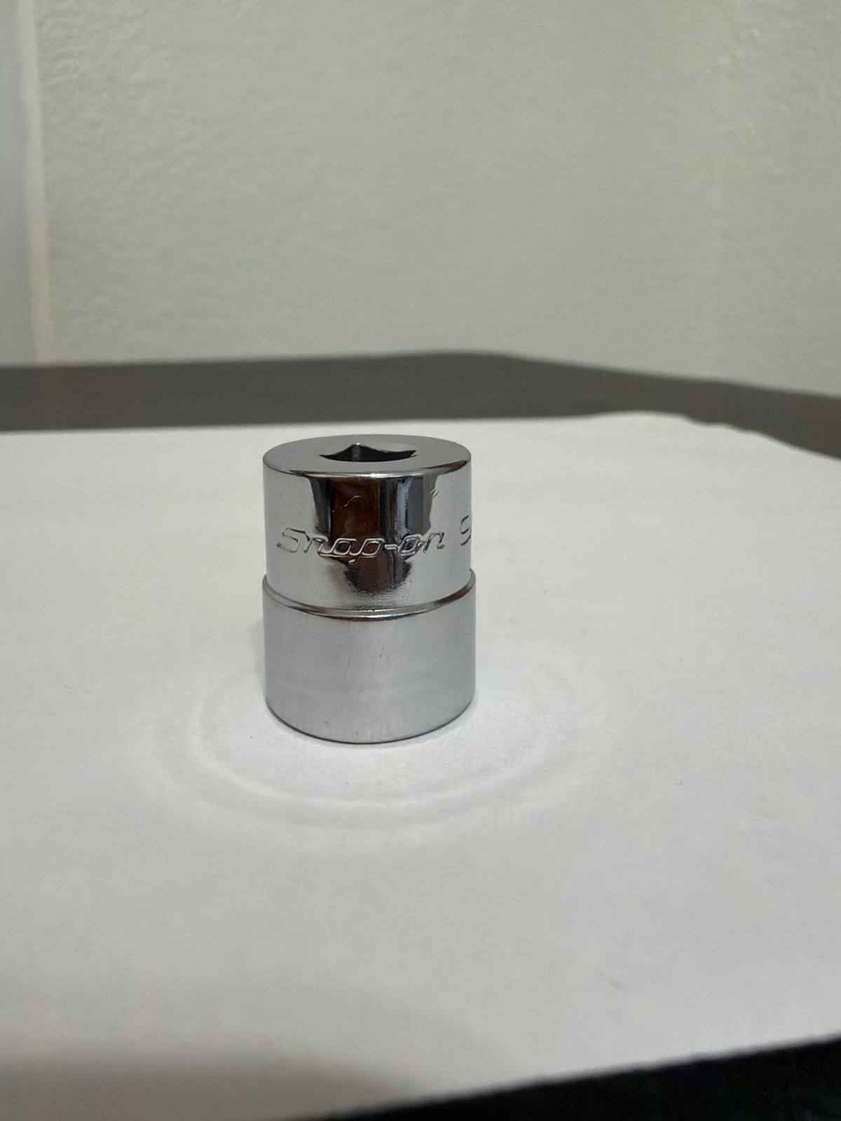 SNAP ON 9/16″ TM18 1/4″ DRIVE SAE 6 POINT SHALLOW CHROME SOCKET TM 18 9/16 «