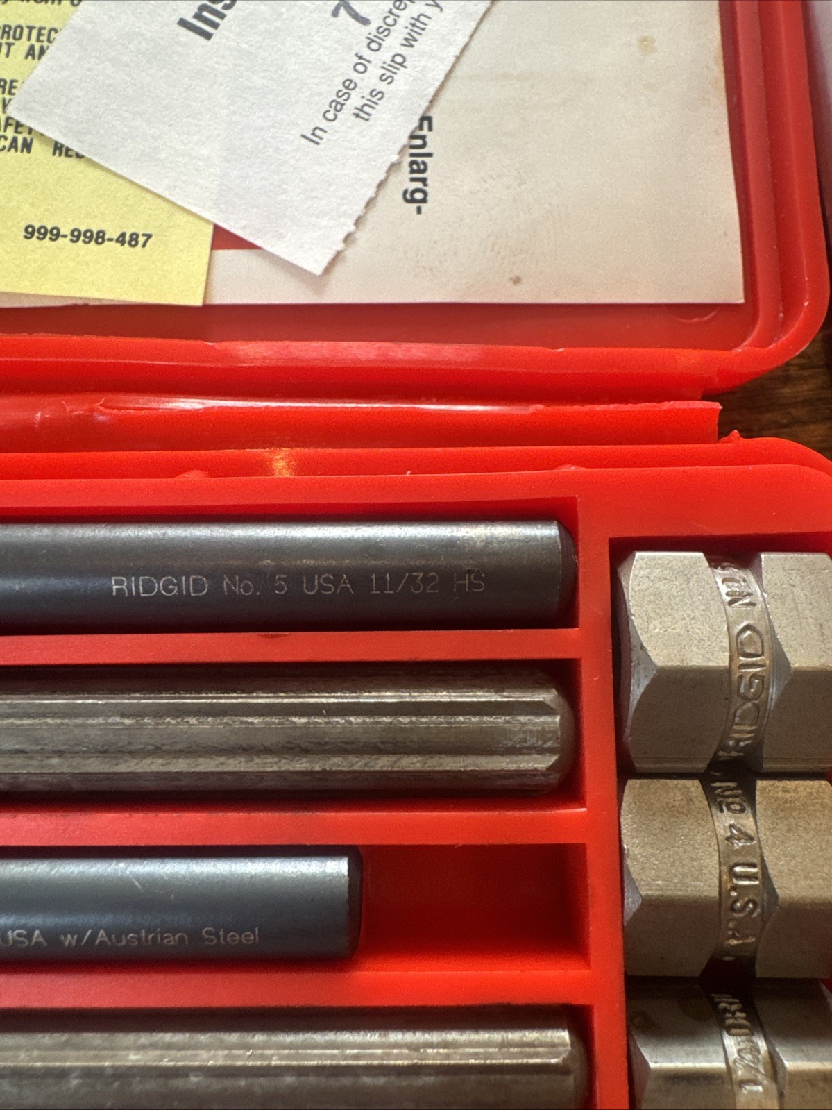 Vintage Blue Point Snap-On Screw Extractor Set No. E-1020 Complete in Case