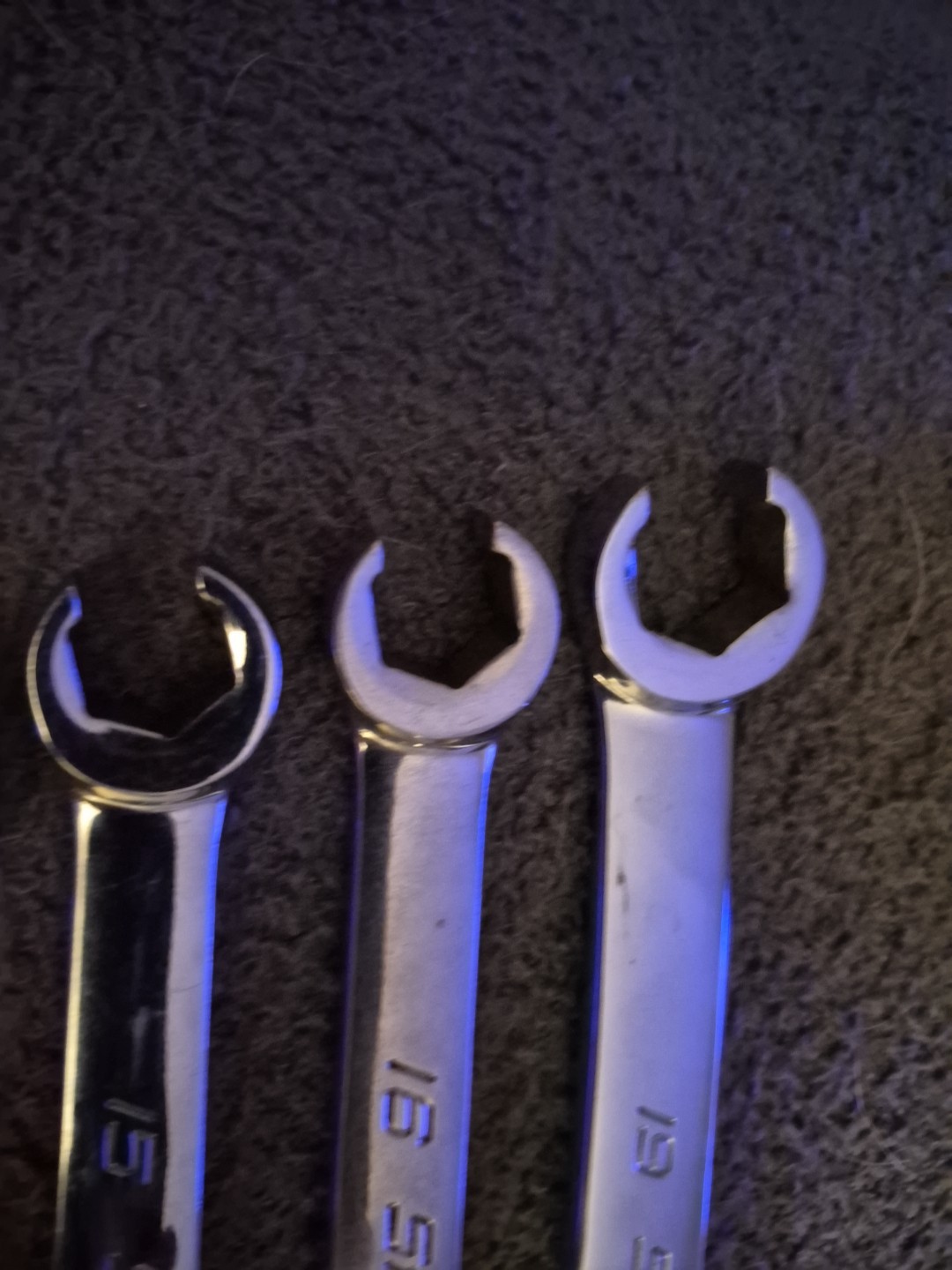 Snap-on 6pc Flare Nut Line Wrench Set Metric 9-21mm RXFMSB