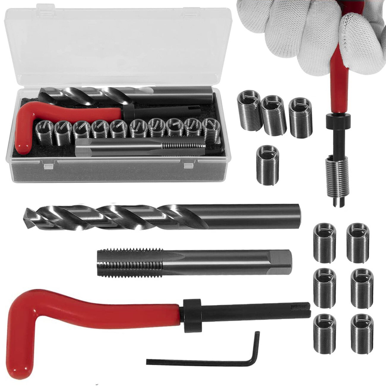1420 Engine Cylinder Head Bolt Repair Tool Kits M11.5mm x 1.5 For Honda Toyota