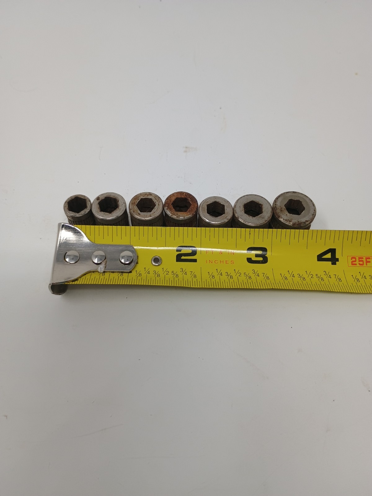 Vintage Hex Drive Socket Set with Hexagon Allen Wrench & Tray
