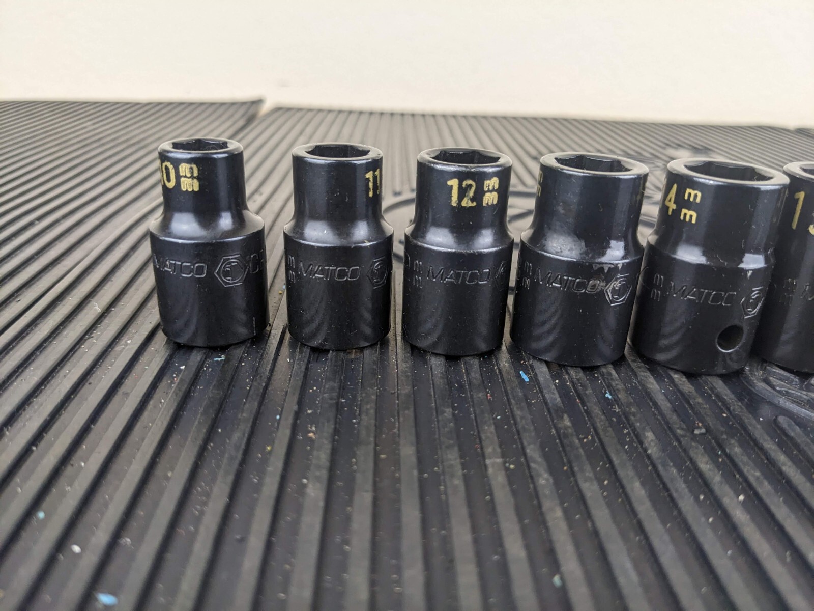 #aw458 MATCO Tools 1/2″ Drive METRIC 6 POINT IMPACT SOCKET SET