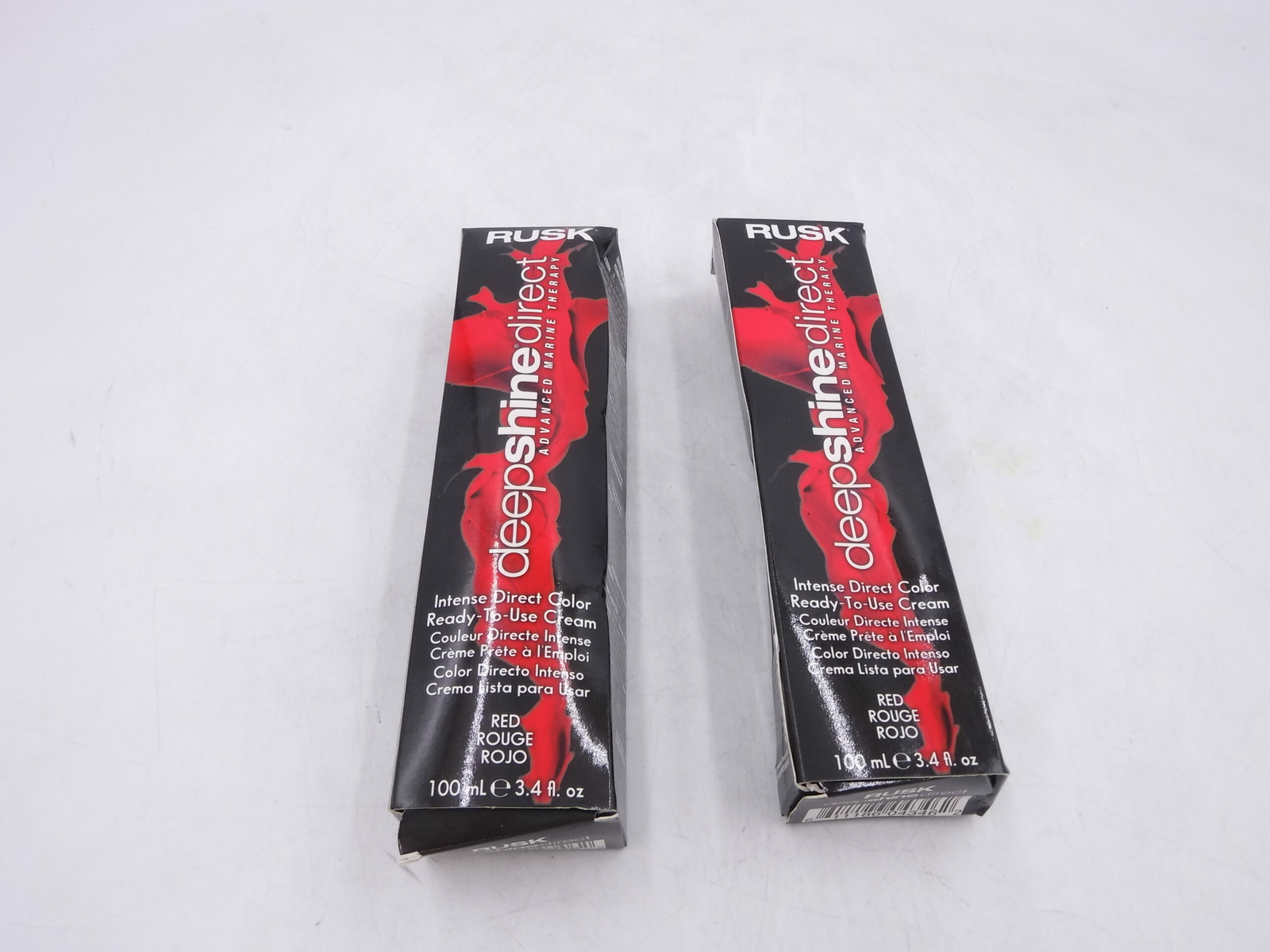 2 RUSK DEEP SHINE INTENSE DIRECT ADVANCED MARINE THERAPY HAIR COLOR 3.4 OZ RED