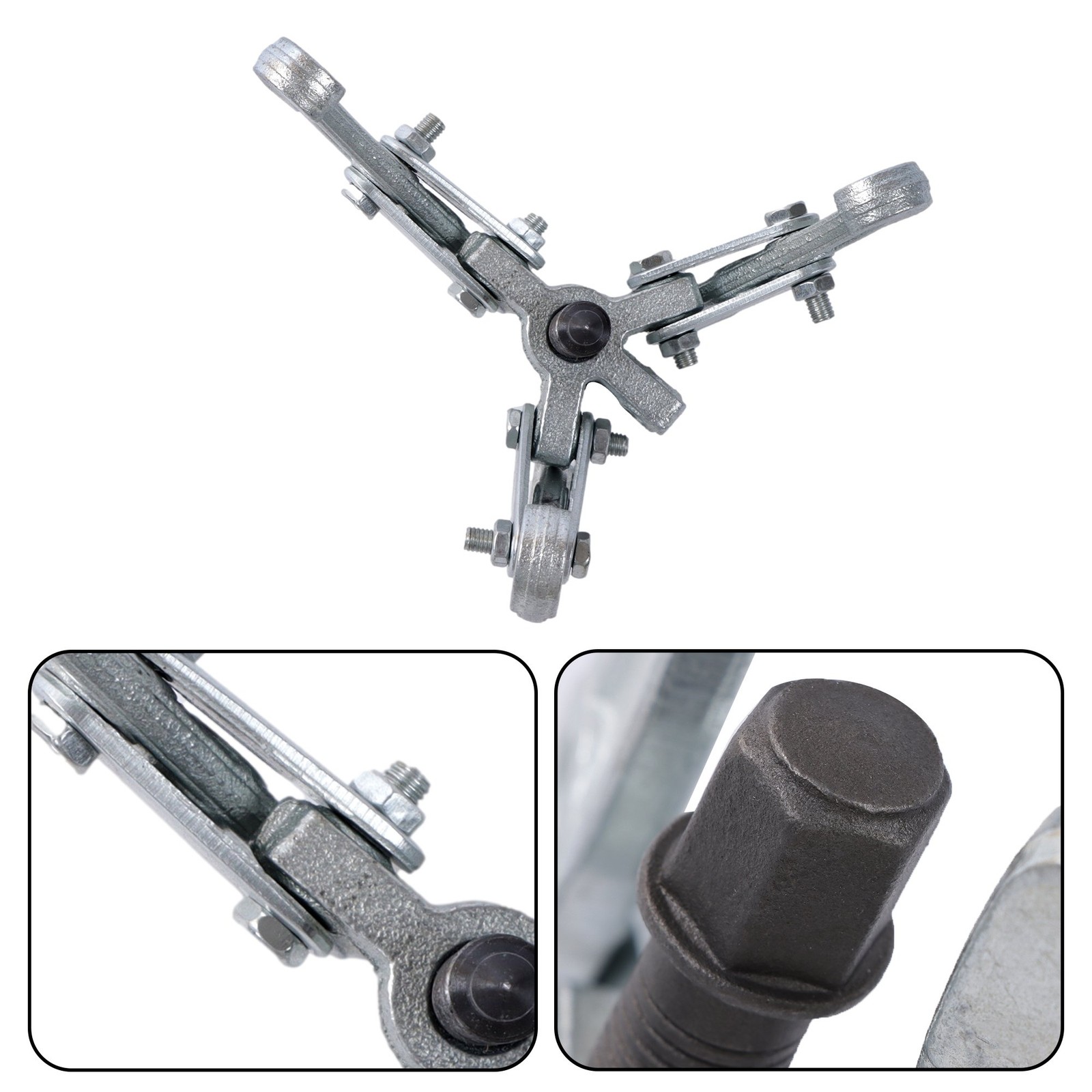 3″ 4″ 6″ 8″ Three Jaw Gear Puller Set Gear Bearing Race Pull Tool Kit 4 Pieces