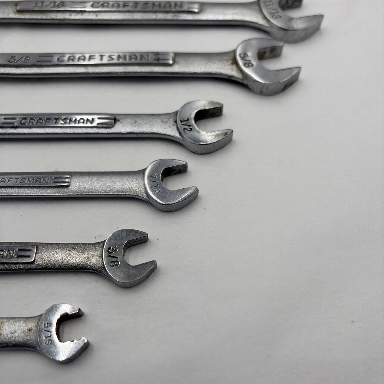 Vintage Craftsman -VV- SAE Combination Wrench Set of 9 Pieces See Description