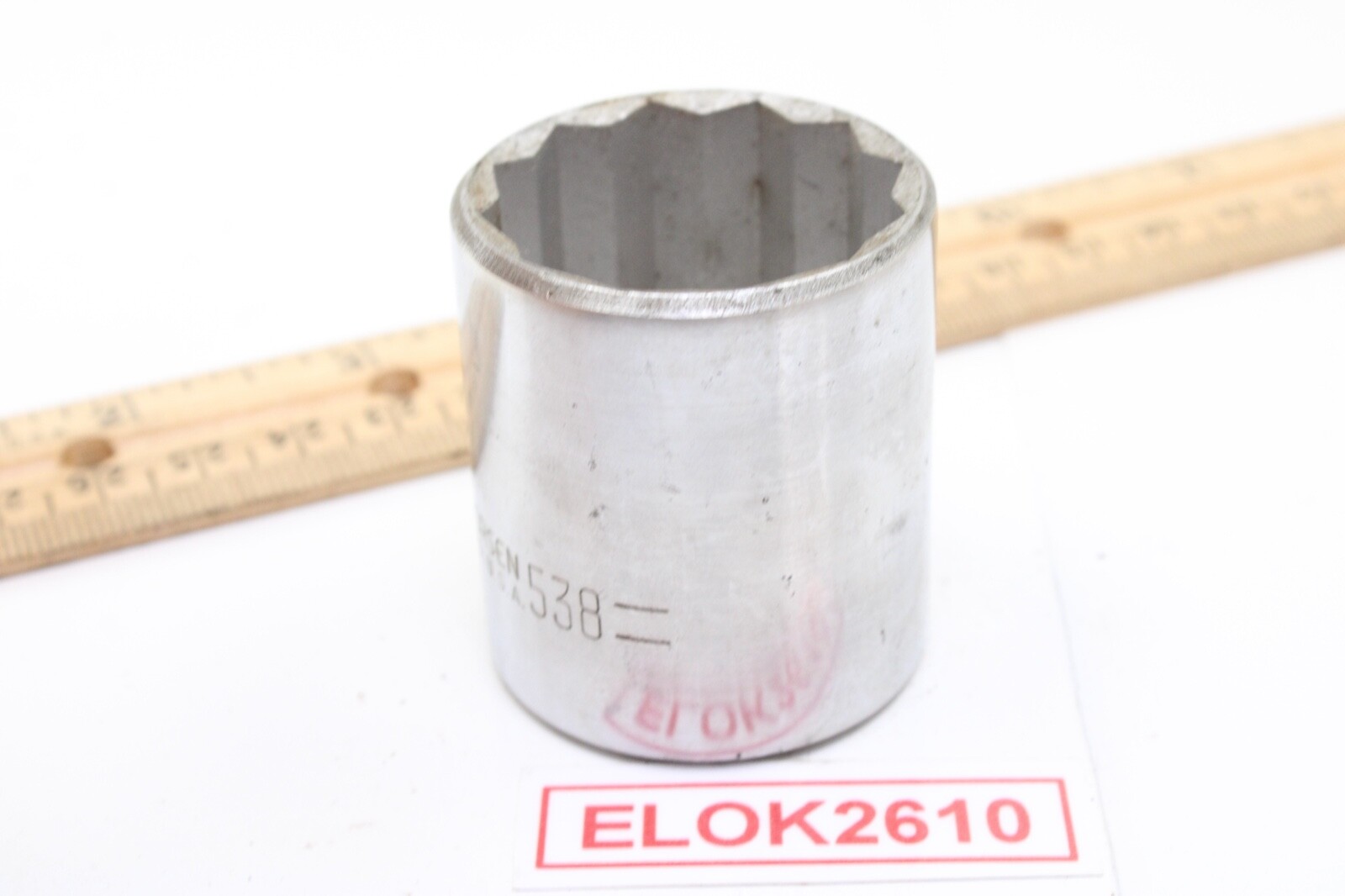 Thorsen 538 1-3/16″ 1/2″ Drive 12 Point SAE Chrome Socket USA