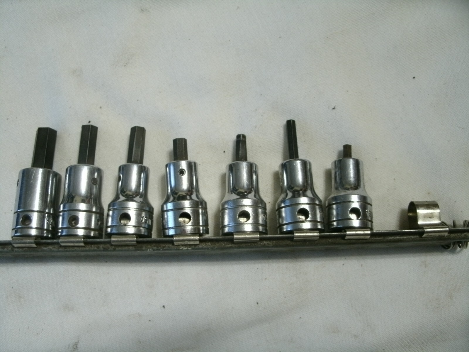 Snap-on 3/8″ Drive 7 pc. Hex Head Socket Set 1/8″ to 7/16″ USA