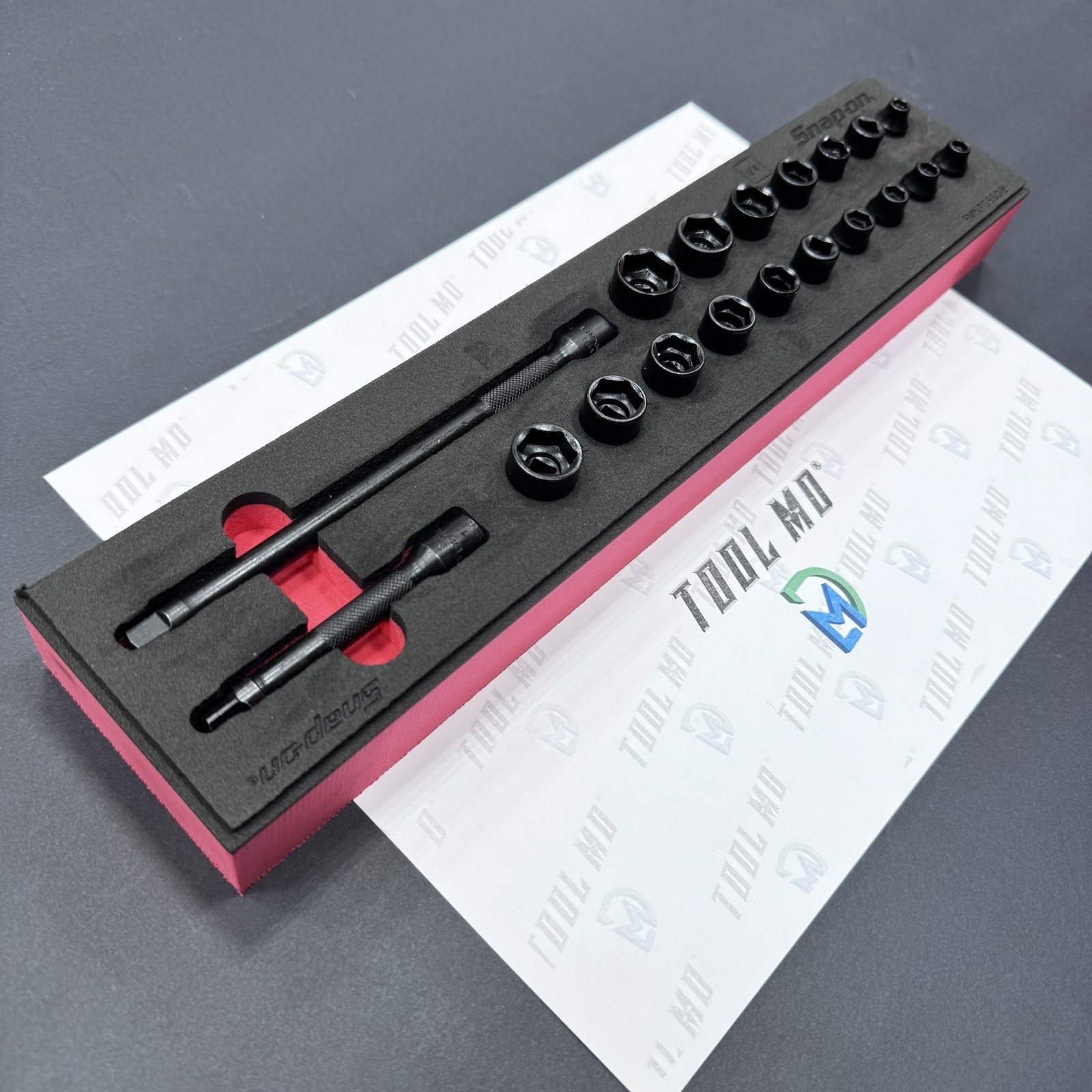Snap-on Tools NEW 19pc 1/4″ Drive Power Socket And Extension Set 119NTMLE