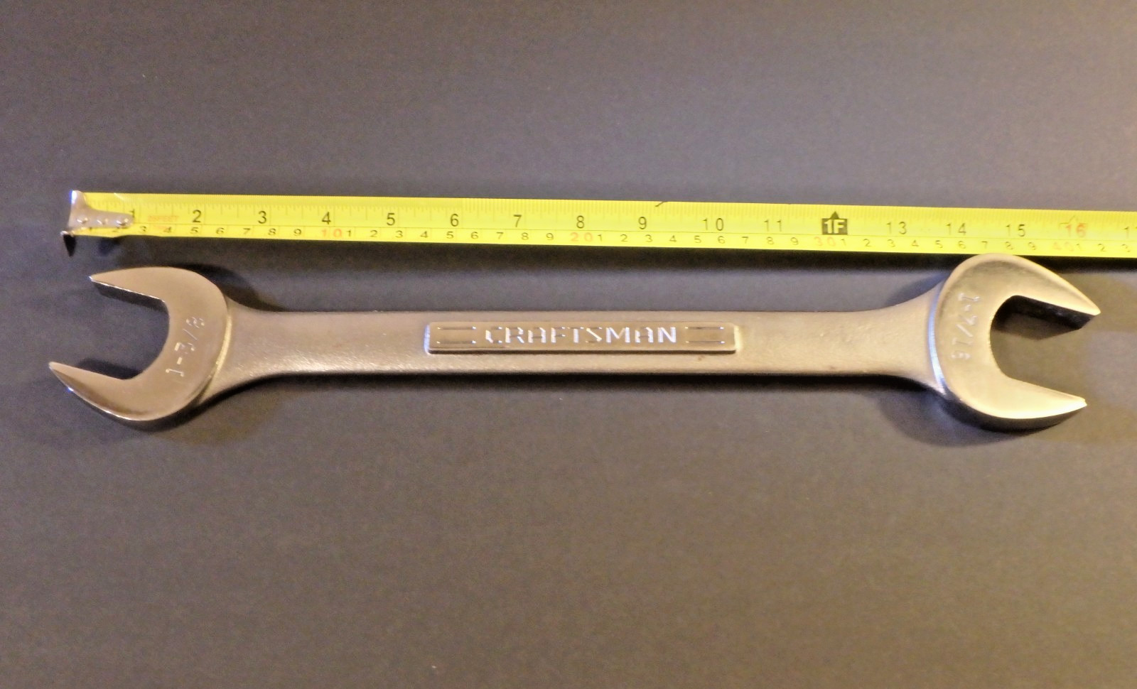 CRAFTSMAN INDUSTRIAL 1-3/8″x1-7/16″ DOUBLE OPEN END WRENCH 44588. MADE IN USA
