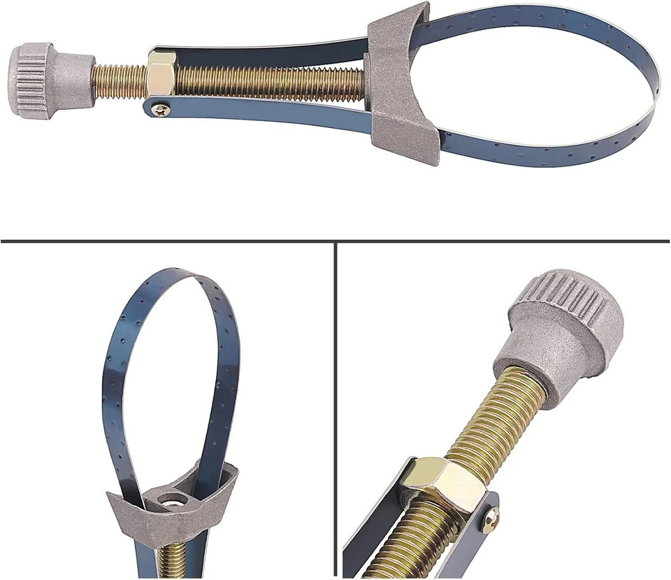 Oil Filter Removal Tool Strap Wrench Diameter Adjustable 60mm To 120mm Car Auto
