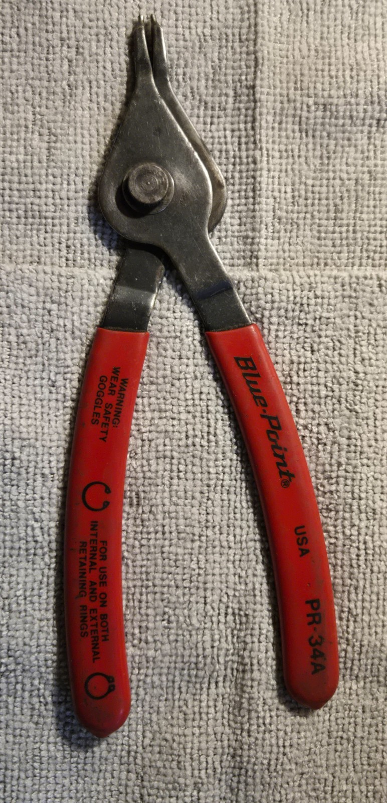 Blue Point 3 pc Snap Ring Retaining Clip Pliers, Used