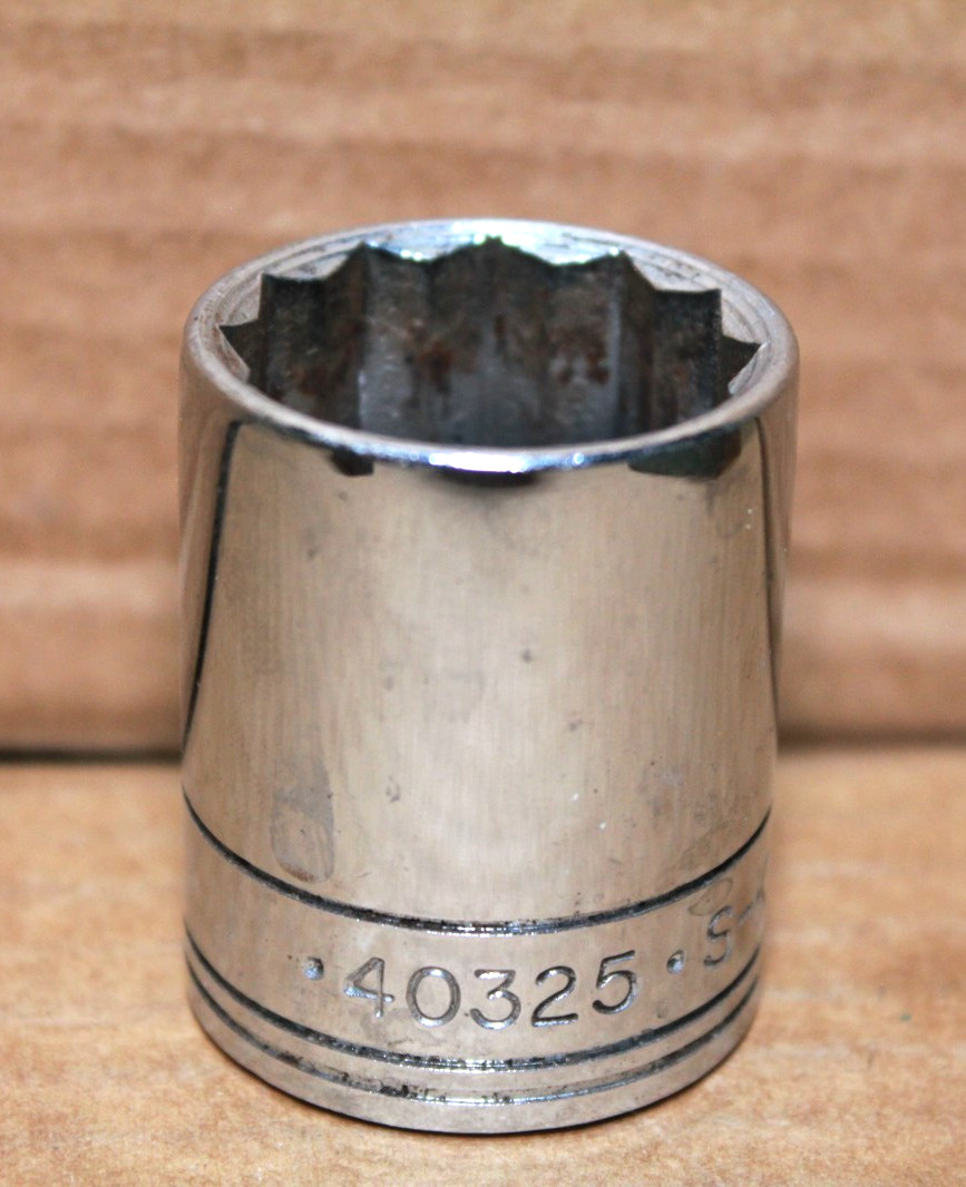 SK 40325 1/2” Drive 25mm 12 Point Chrome Socket MADE IN USA